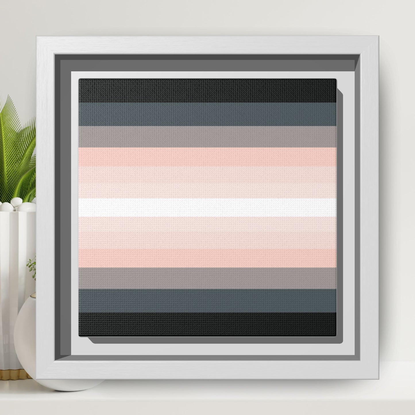 Modern Framed Geometric Canvas Art | Bold Color Meets Clean Framing