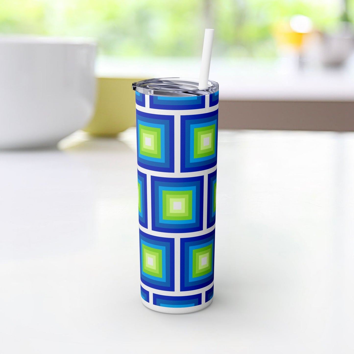 Vibrant. Versatile. Totally Sippable. – 20 oz Skinny Travel Tumbler with Straw