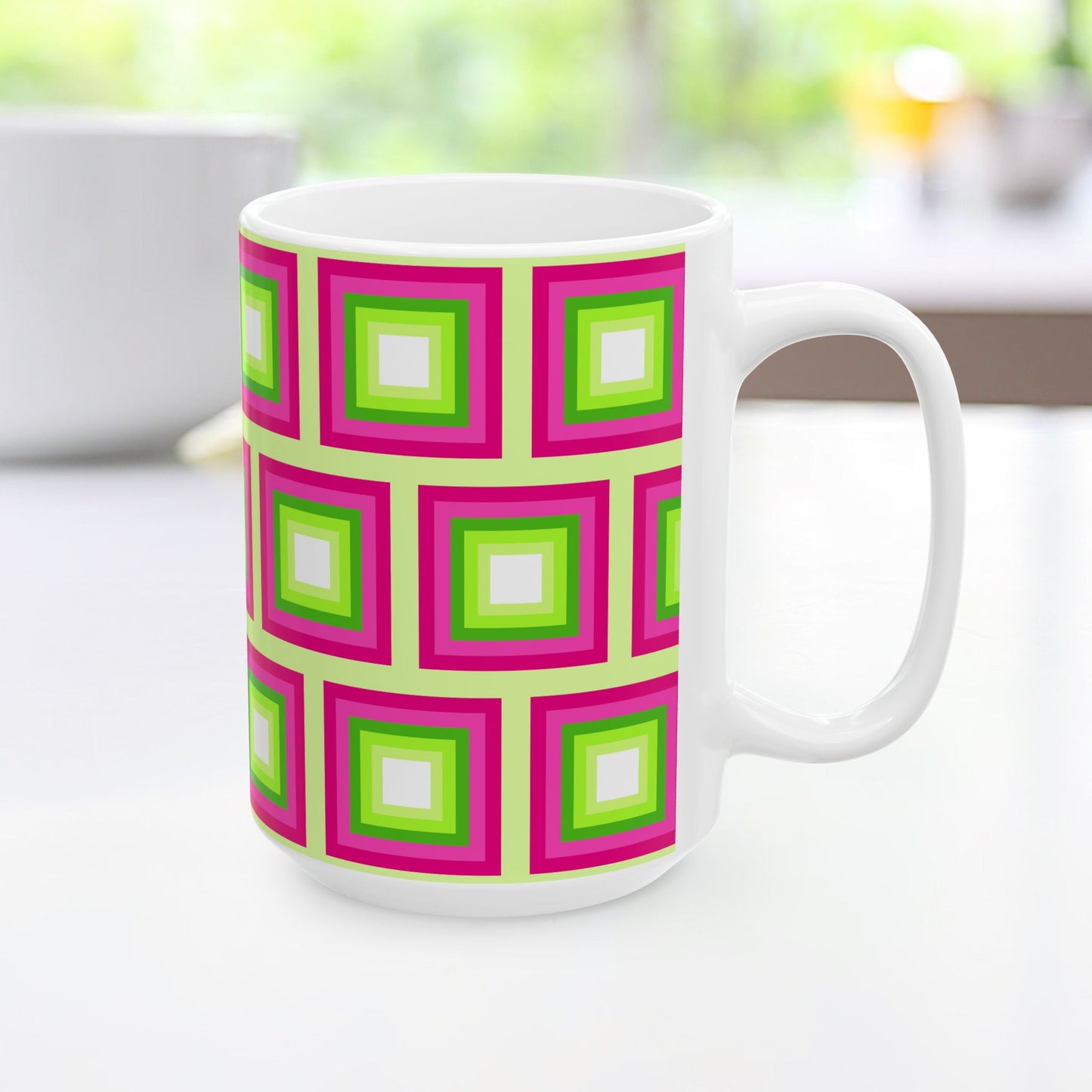 Geo Art Mug – Bold Color, Daily Joy