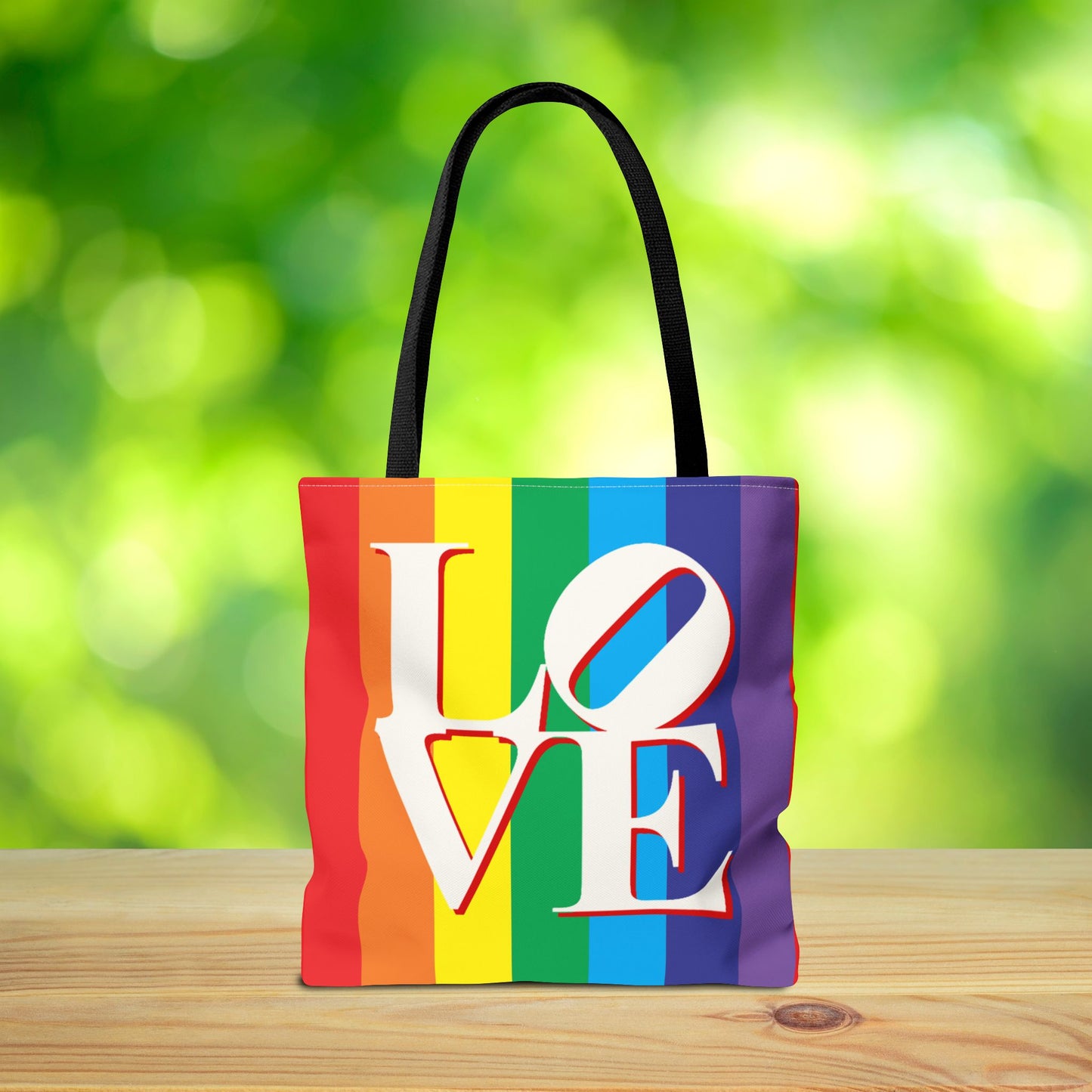 Rainbow LOVE Tote Bag – 3 Size Options | Bright, Bold & Heartfelt