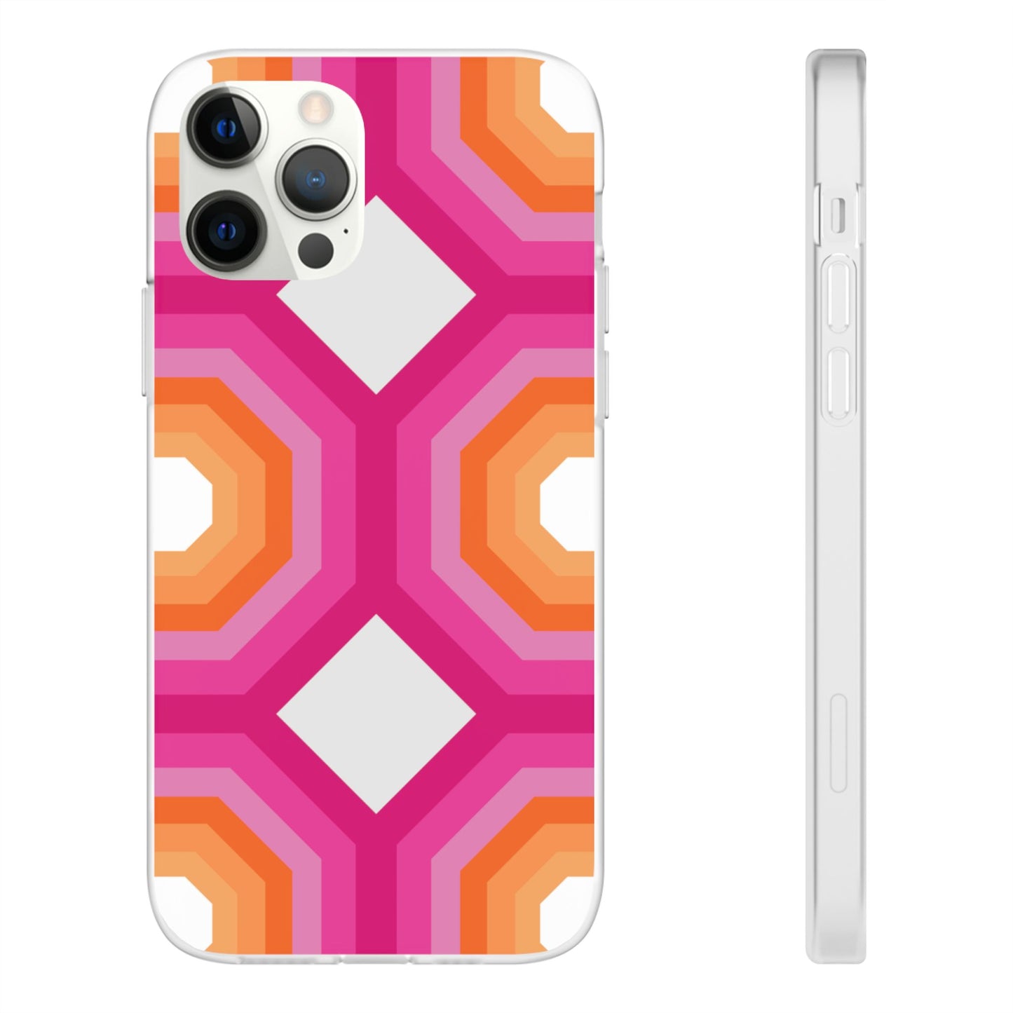 Stylish Geometric Phone Case, Flexible Phone Cover, Unique Modern Design, Perfect Gift, Trendy Accessory, Eco-Friendly Case