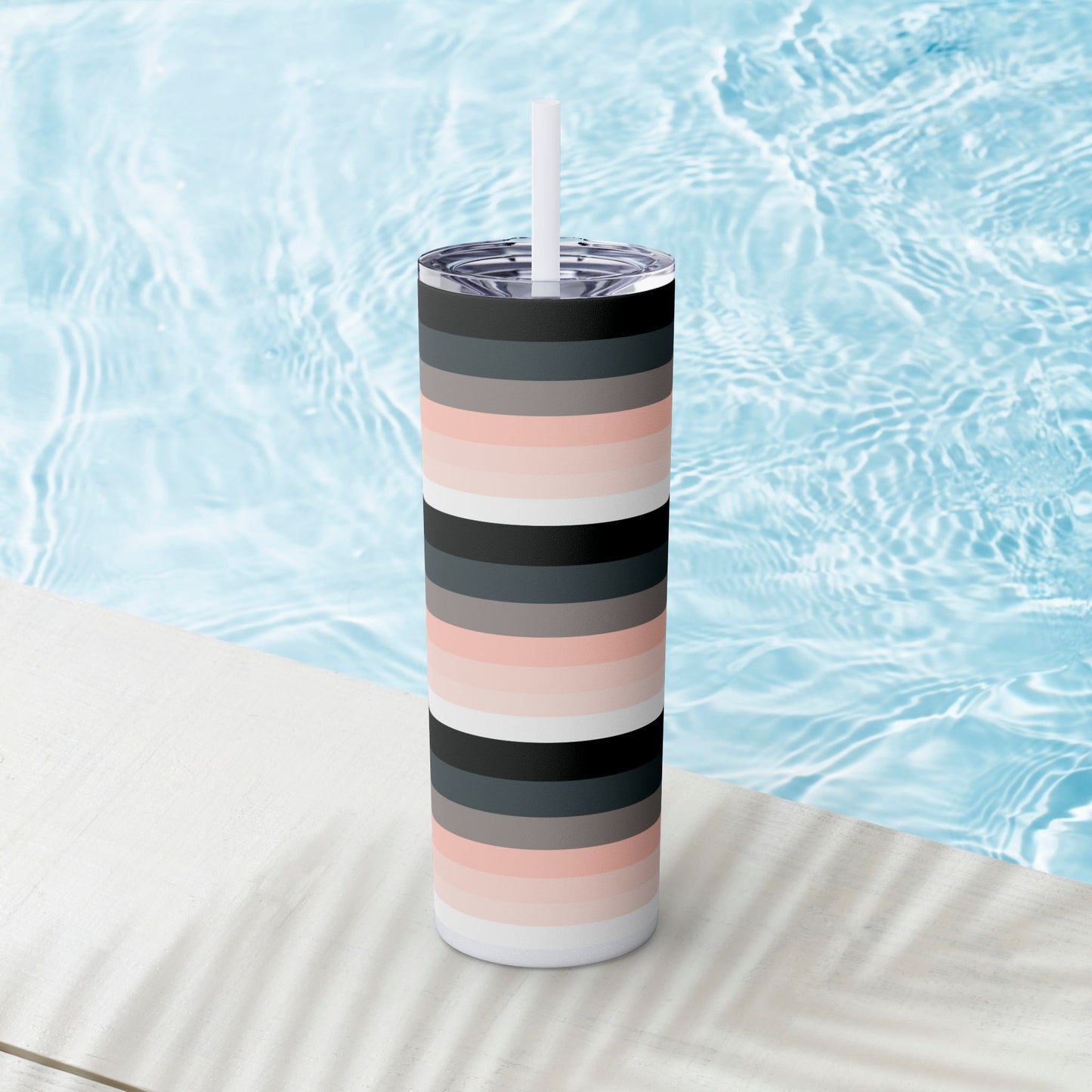 Vibrant. Versatile. Totally Sippable. – 20 oz Skinny Travel Tumbler with Straw