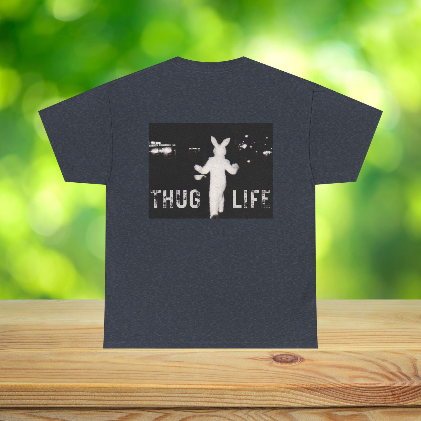 Funny Thug Life 2 Bunny Graphic Tee - Unisex Cotton T-Shirt, Bold Soft Design