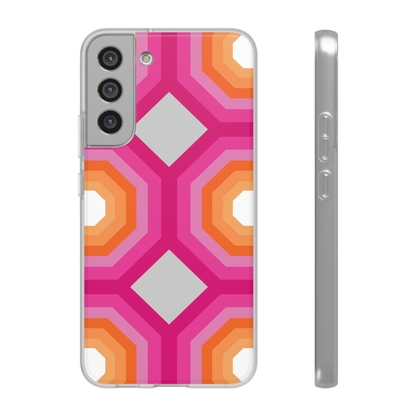 Stylish Geometric Phone Case, Flexible Phone Cover, Unique Modern Design, Perfect Gift, Trendy Accessory, Eco-Friendly Case