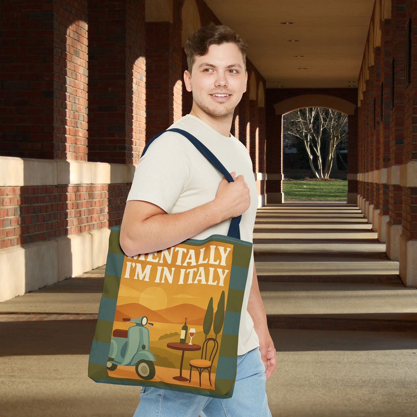 Mentally I’m in Italy Tote Bag– 3 sizes | Playful Wanderlust Companion