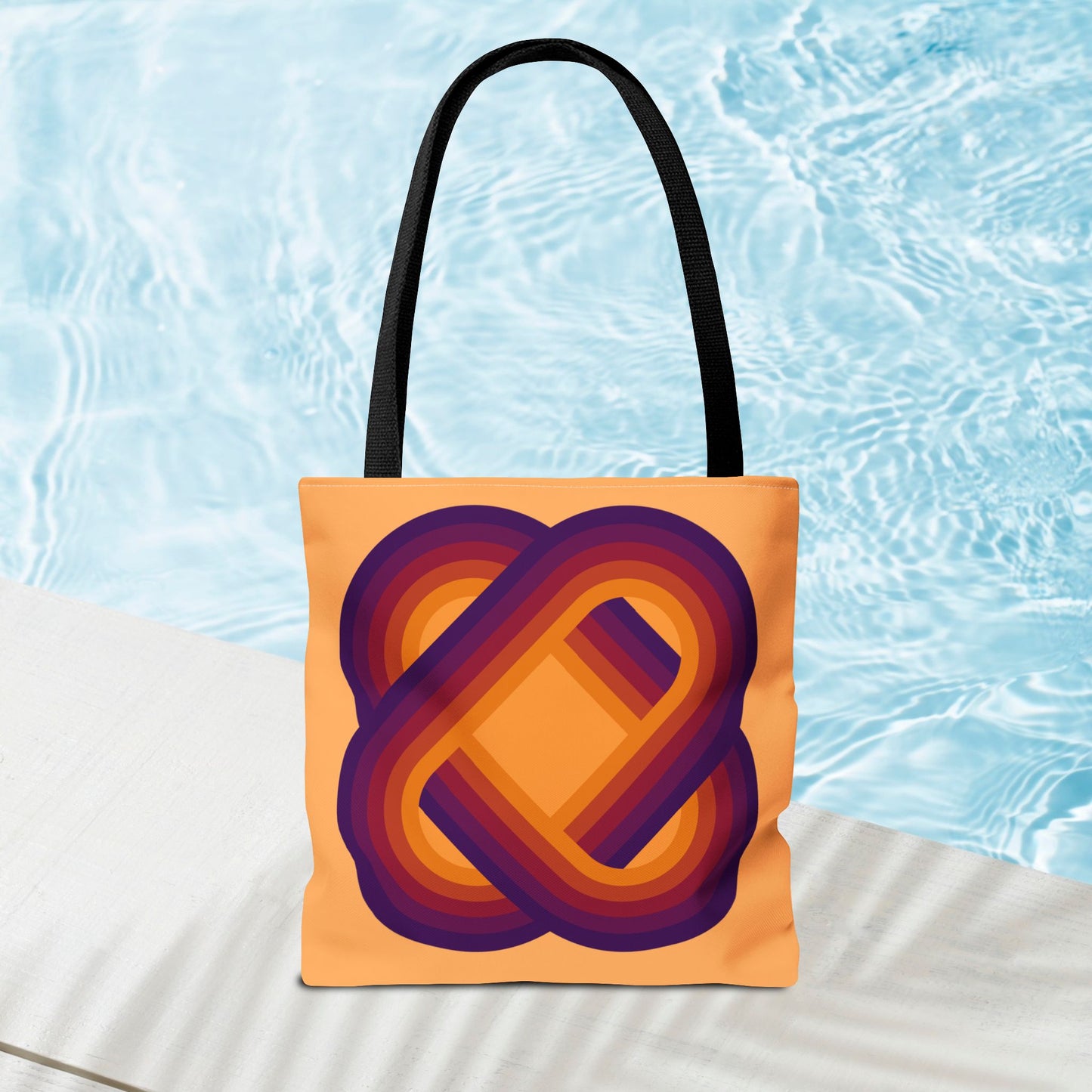 Geometric Art Tote Bag – 3 sizes | Bold lines. Vivid color. Retro