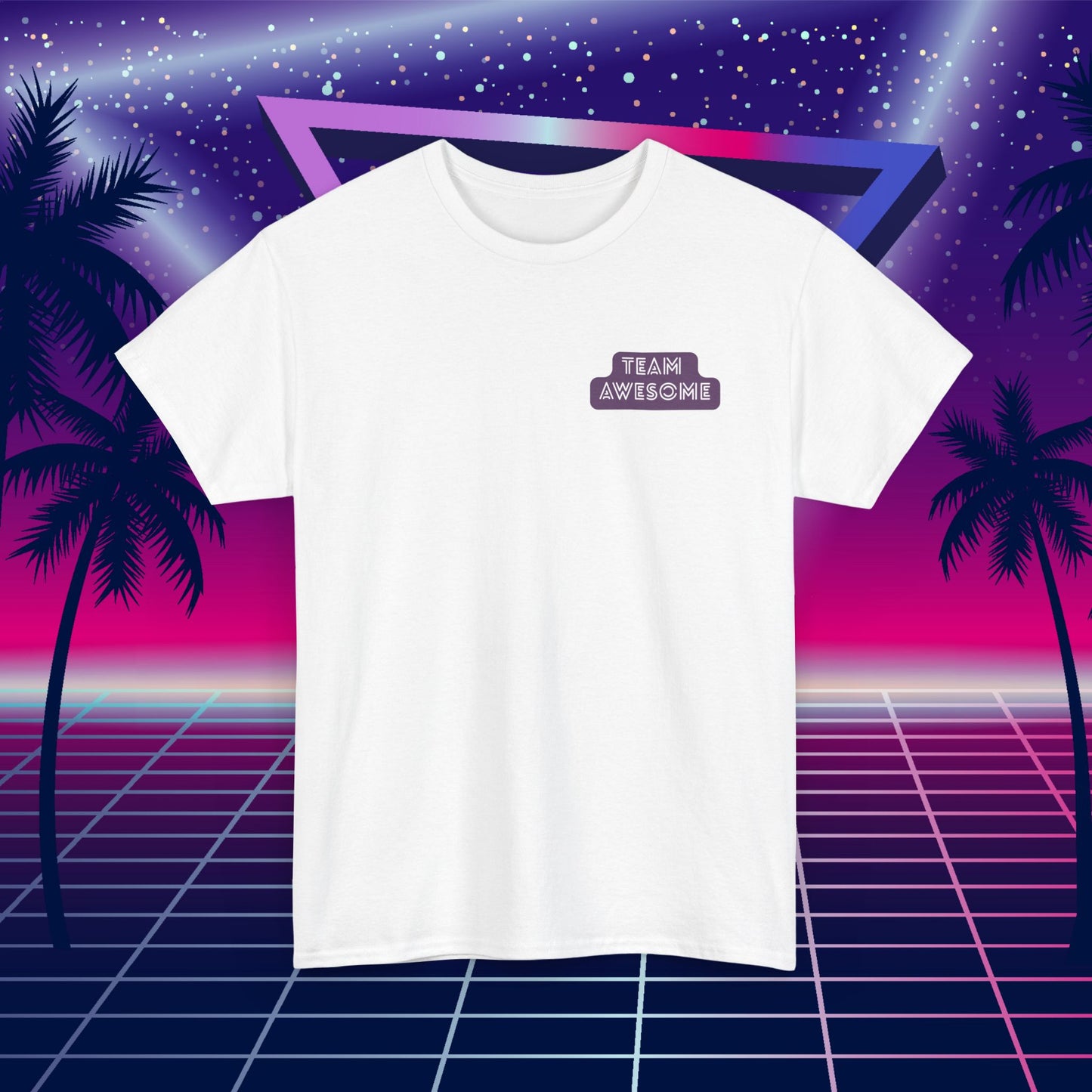 Let’s Get Physical – Join Team Awesome Retro 80s Tee - Unisex Cotton T-Shirt