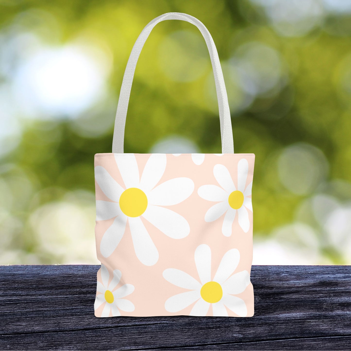 Blush Daisy Tote Bag – 3 sizes | Soft, Sweet, and Ready to Bloom