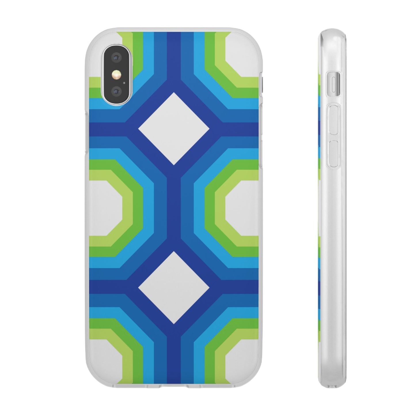 Stylish Geometric Phone Case, Flexible Phone Cover, Unique Modern Design, Perfect Gift, Trendy Accessory, Eco-Friendly Case