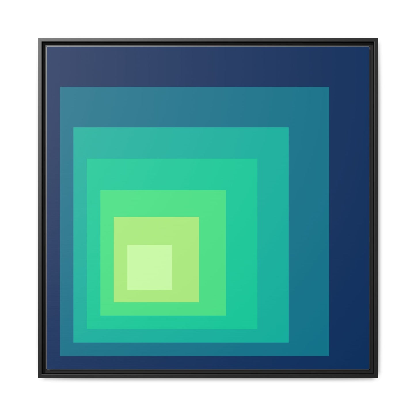 Modern Framed Geometric Canvas Art | Bold Color Meets Clean Framing