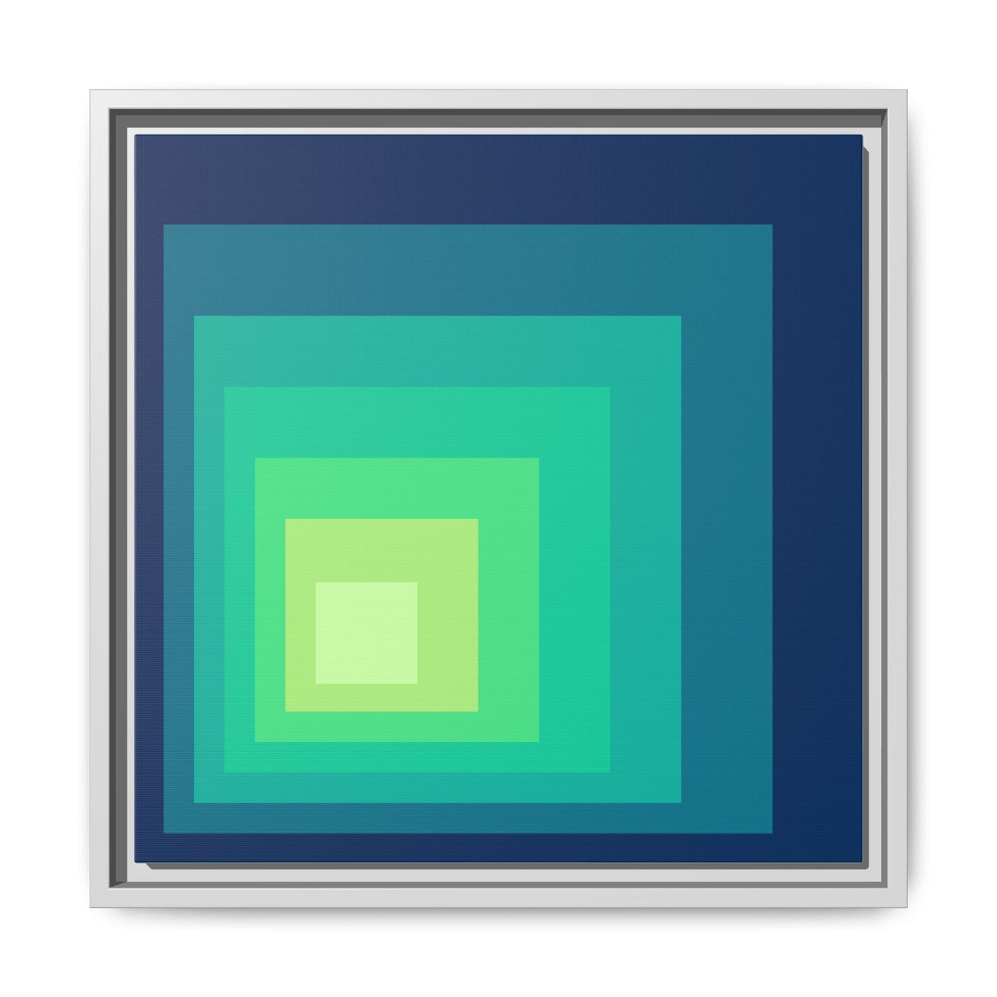 Modern Framed Geometric Canvas Art | Bold Color Meets Clean Framing