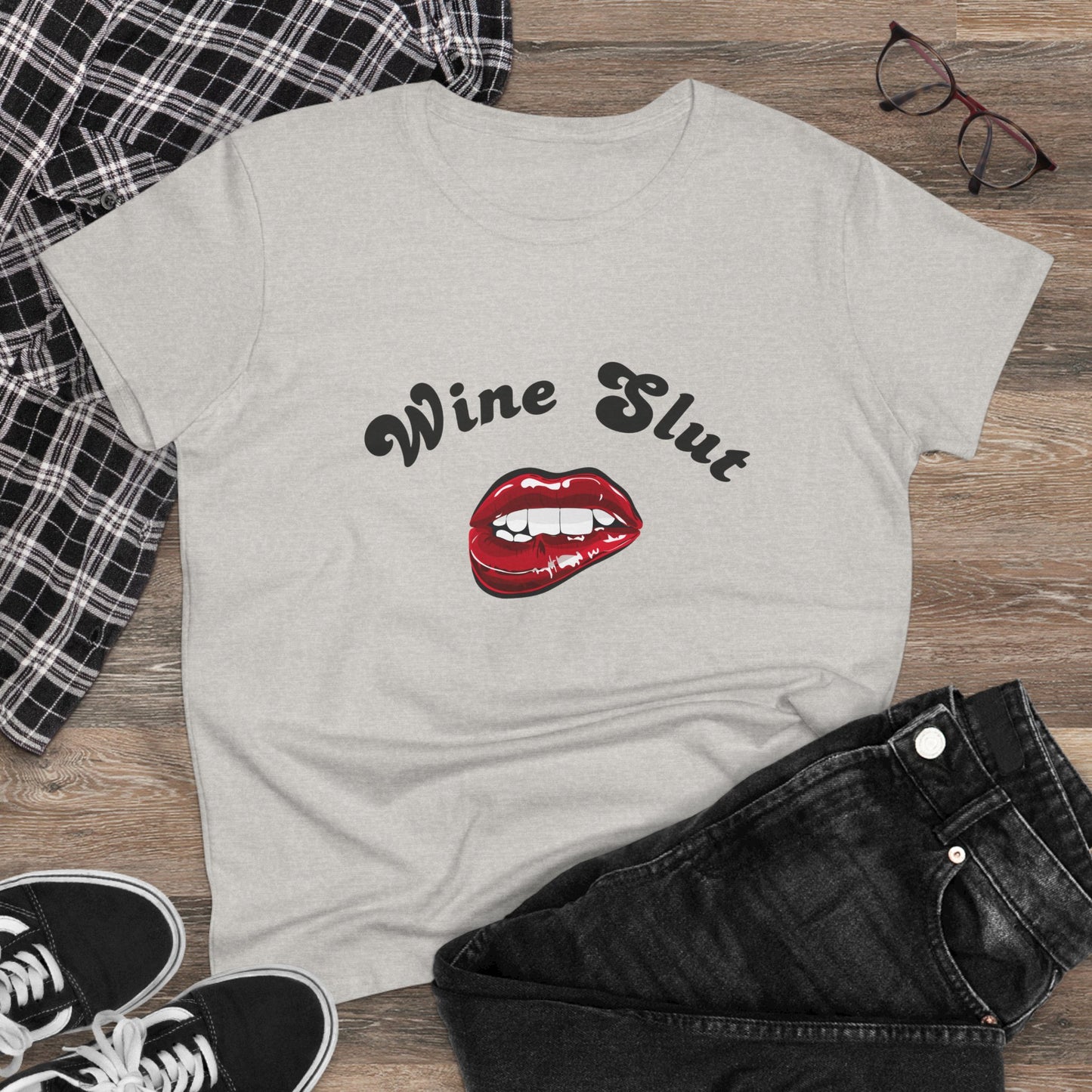 Wine Slut – Funny Women’s T-Shirt Wine Lover's Gift, Sarcastic Graphic Tee