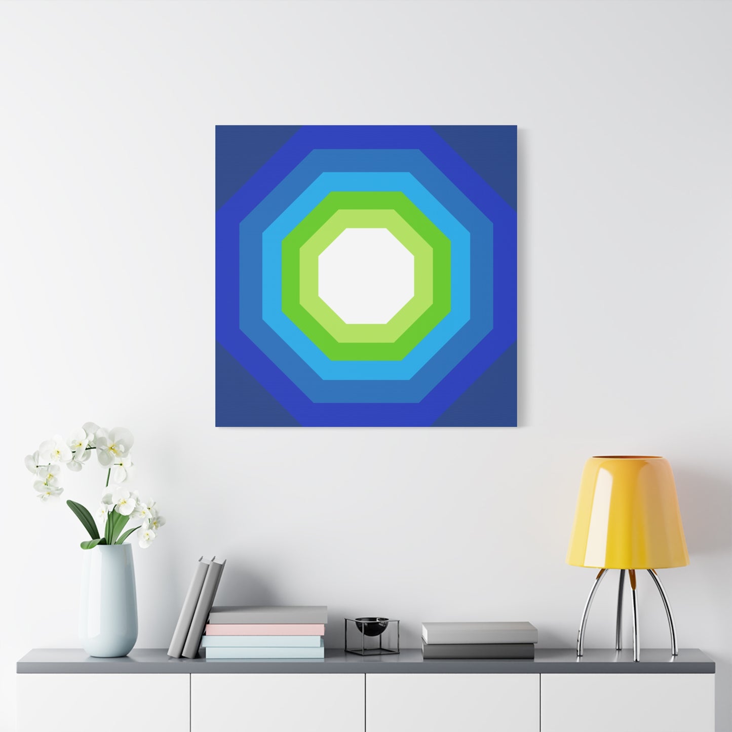 Modern Geometric Canvas Art | Bold Colors, Clean Lines, Creative Energy