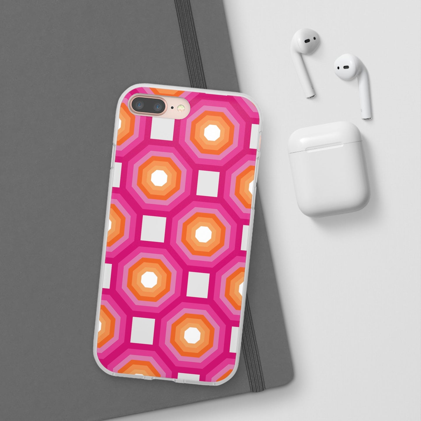 Stylish Geometric Phone Case, Flexible Phone Cover, Unique Modern Design, Perfect Gift, Trendy Accessory, Eco-Friendly Case