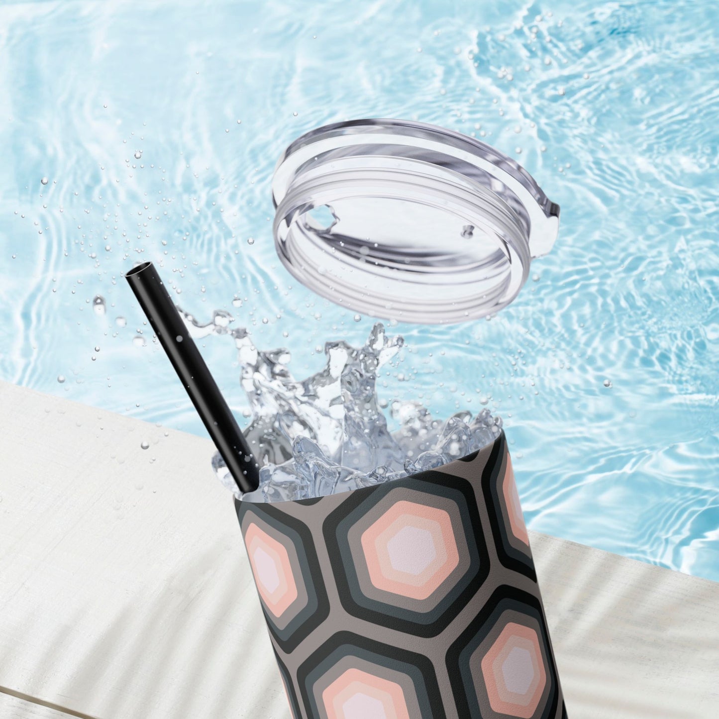 Vibrant. Versatile. Totally Sippable. – 20 oz Skinny Travel Tumbler with Straw