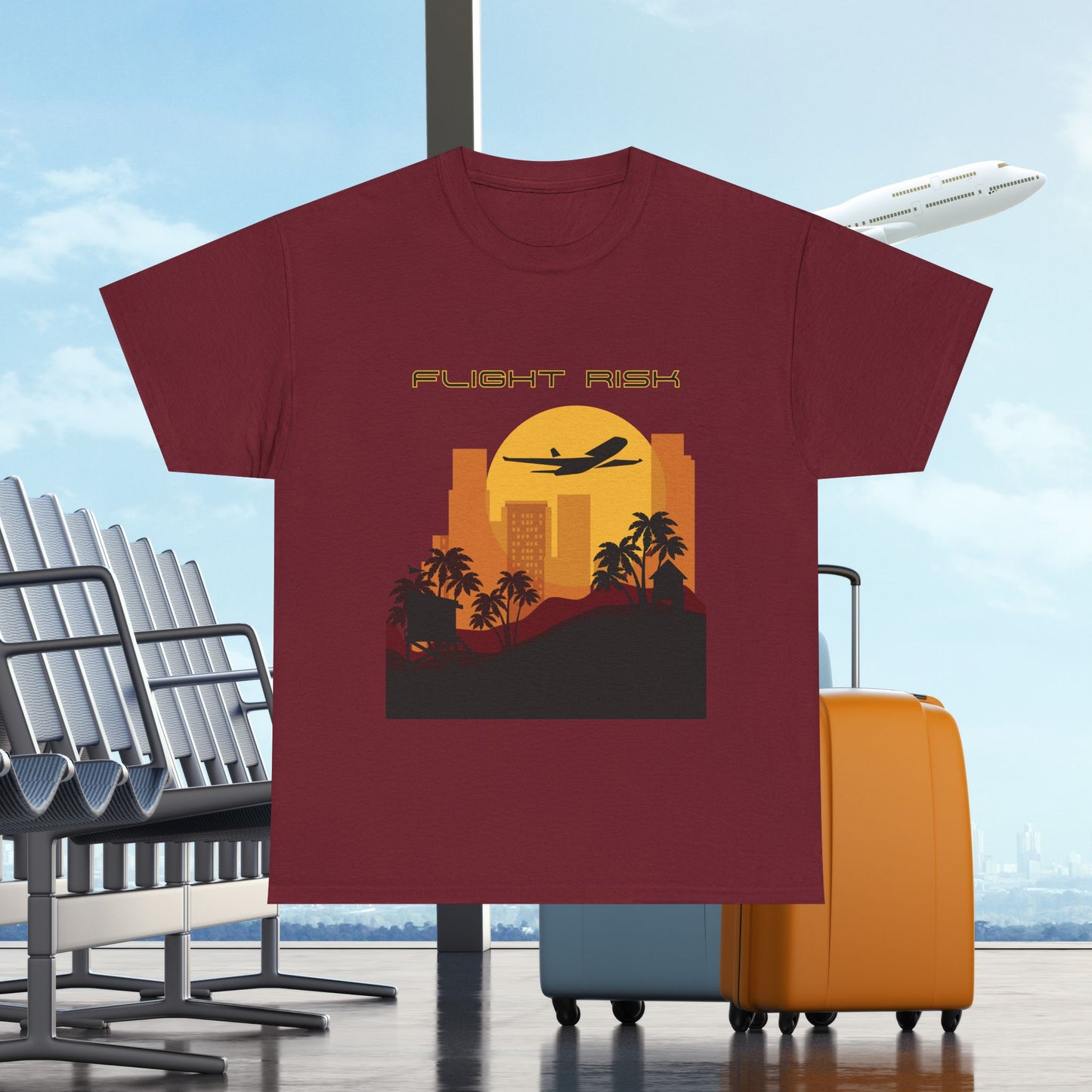 Flight Risk Unisex Tee, Travel Lover dreamy T-Shirt, Adventure Shirt, Wanderlust
