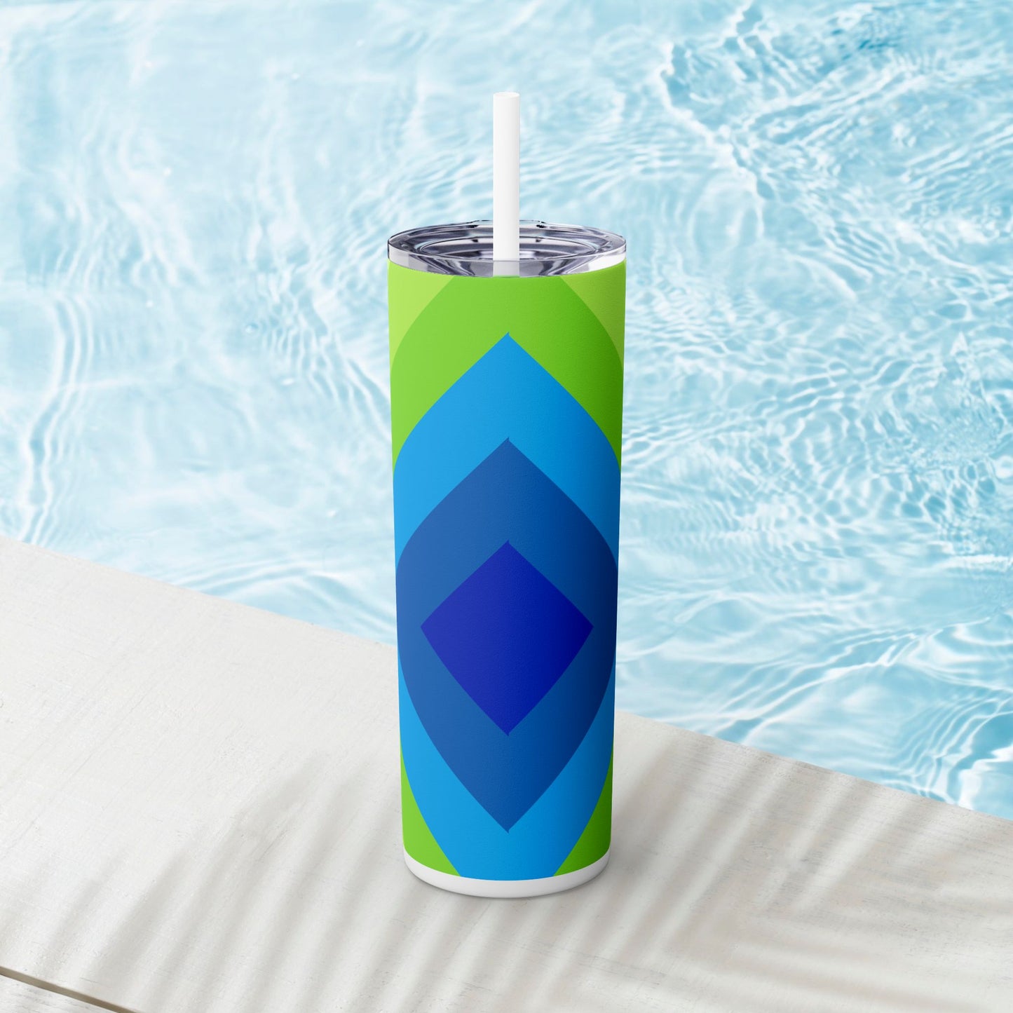 Vibrant. Versatile. Totally Sippable. – 20 oz Skinny Travel Tumbler with Straw