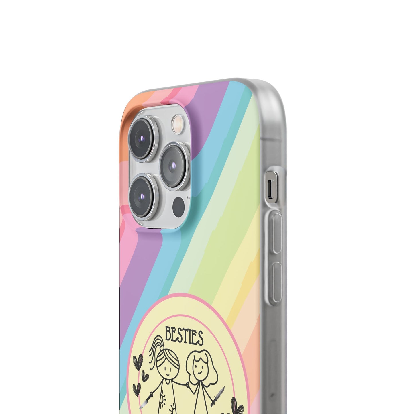 Phone Cases - Pastels Besties Ride or Die | "I'd Cut a Bitch for You"