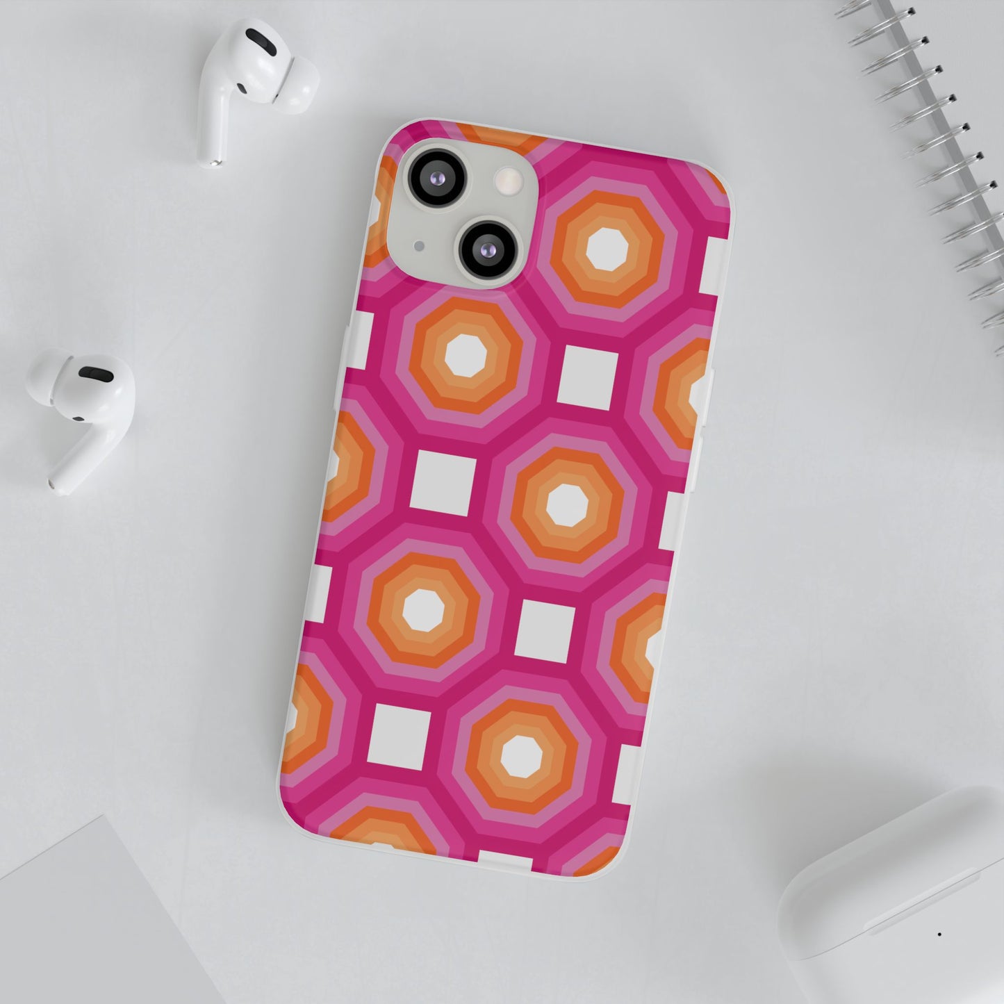 Stylish Geometric Phone Case, Flexible Phone Cover, Unique Modern Design, Perfect Gift, Trendy Accessory, Eco-Friendly Case