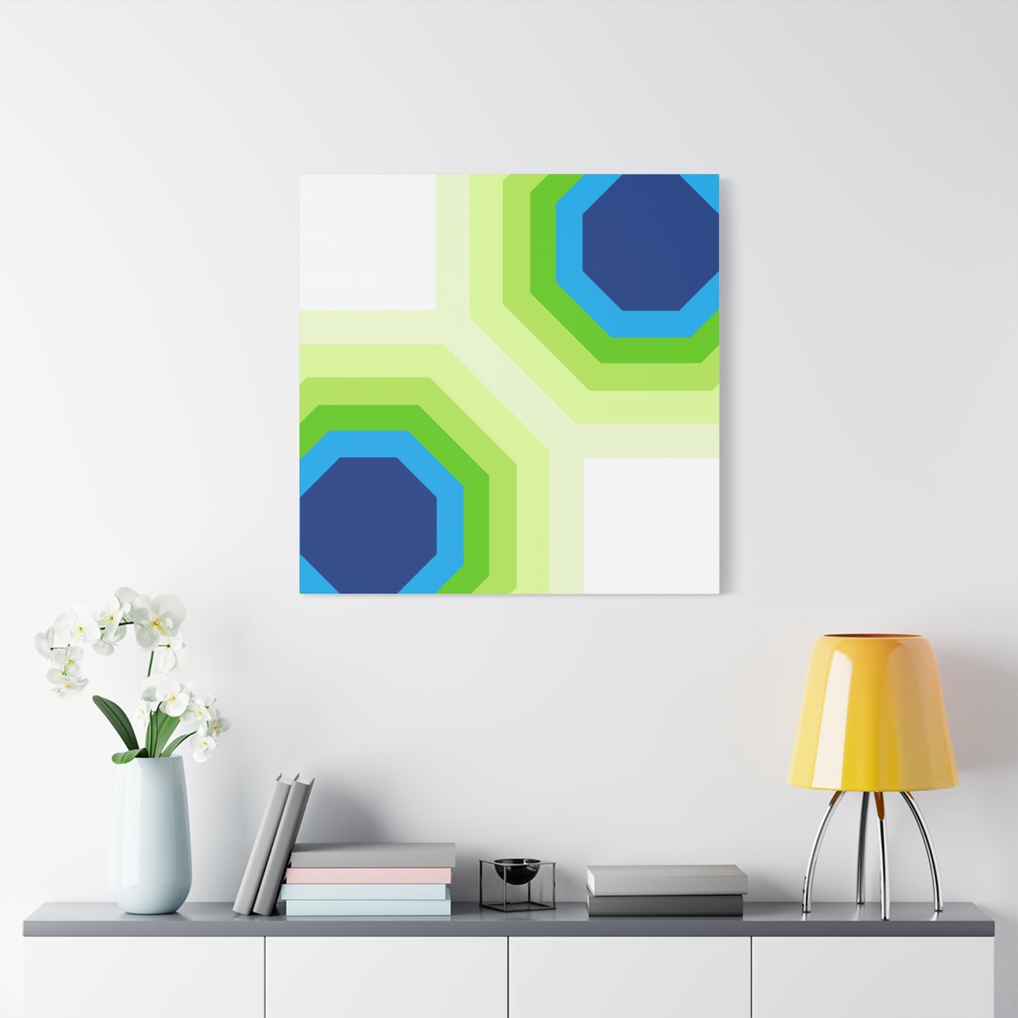 Modern Geometric Canvas Art | Bold Colors, Clean Lines, Creative Energy