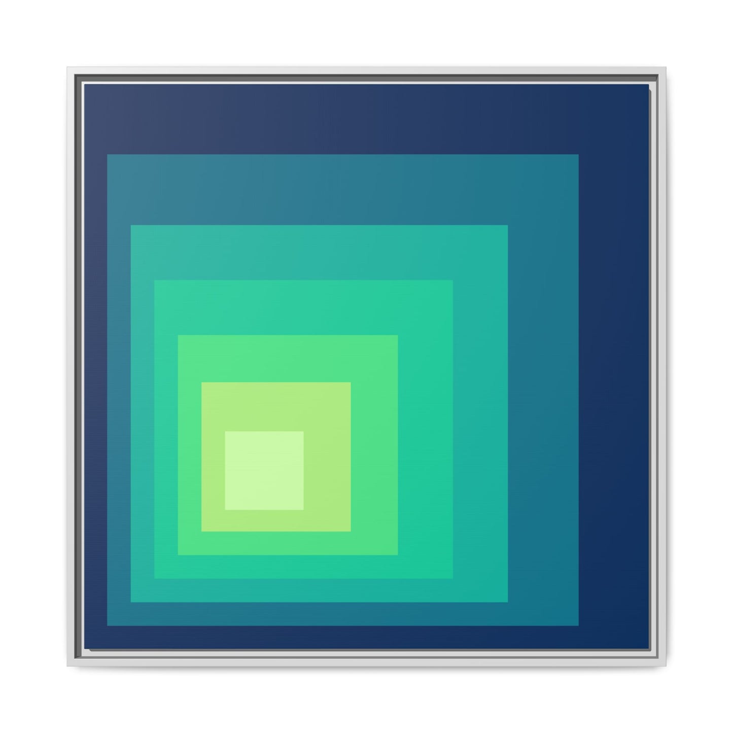 Modern Framed Geometric Canvas Art | Bold Color Meets Clean Framing