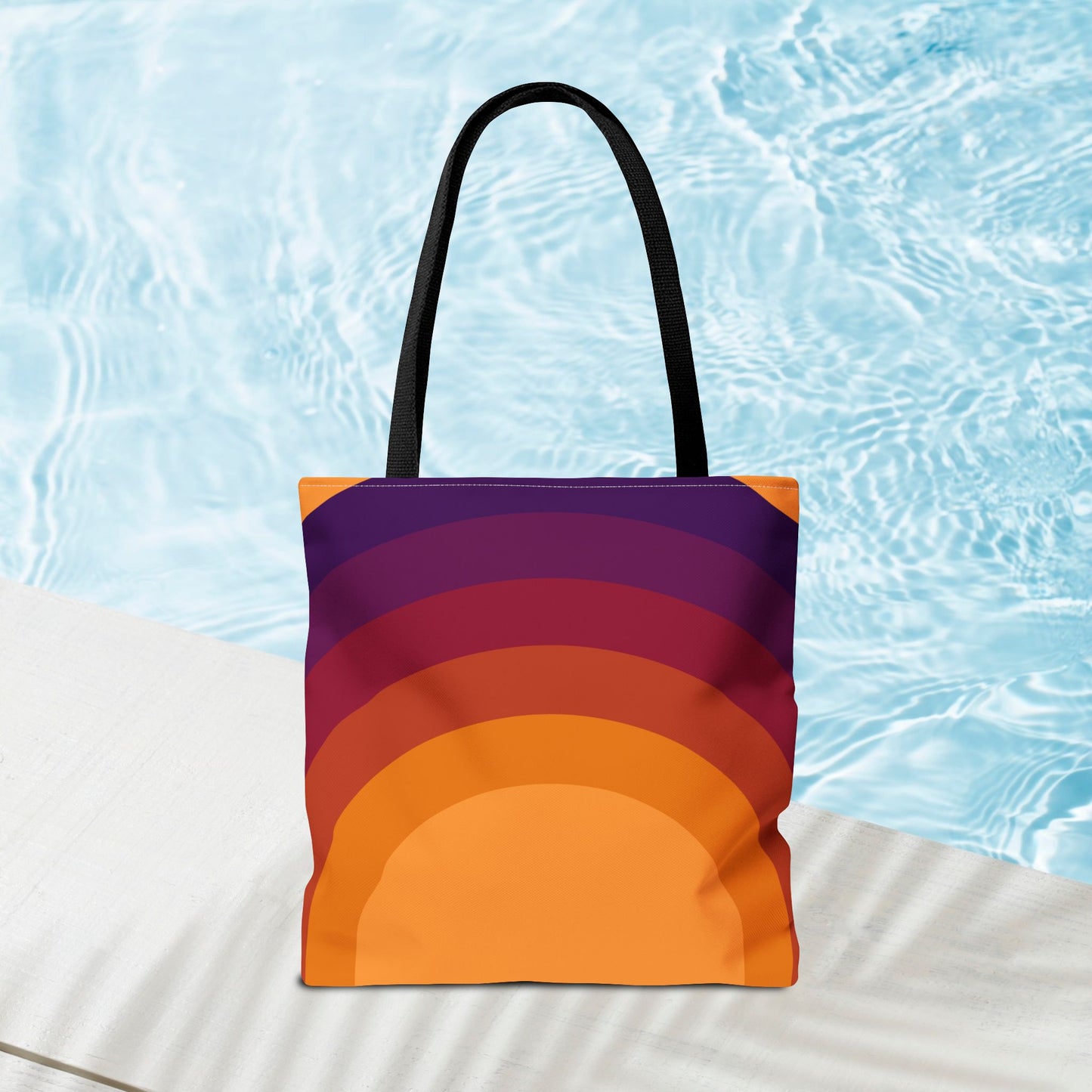 Geometric Art Tote Bag – 3 sizes | Bold lines. Vivid color. Retro