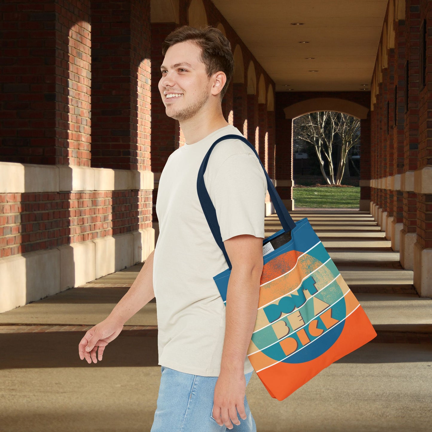 Don’t Be a Dick Tote Bag – 3 Sizes | A Friendly Reminder in Bold Retro Style