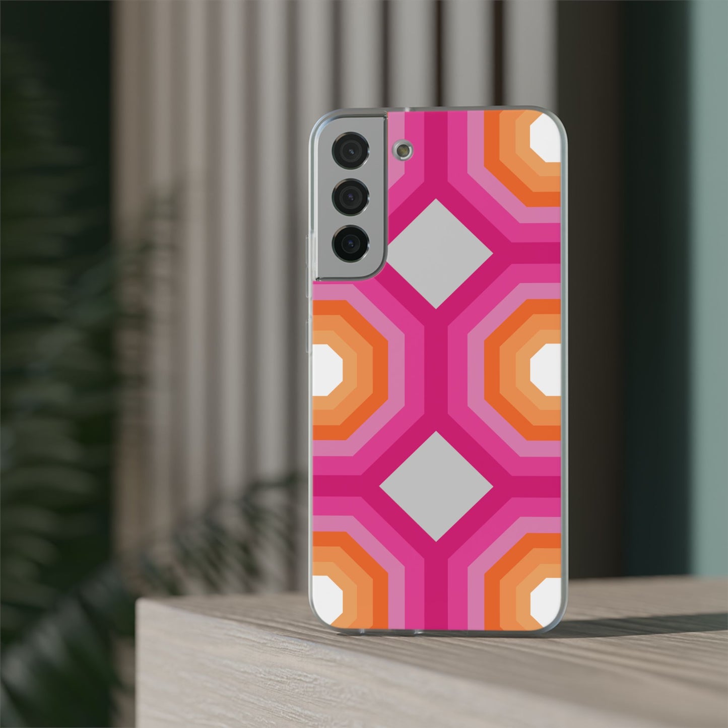 Stylish Geometric Phone Case, Flexible Phone Cover, Unique Modern Design, Perfect Gift, Trendy Accessory, Eco-Friendly Case