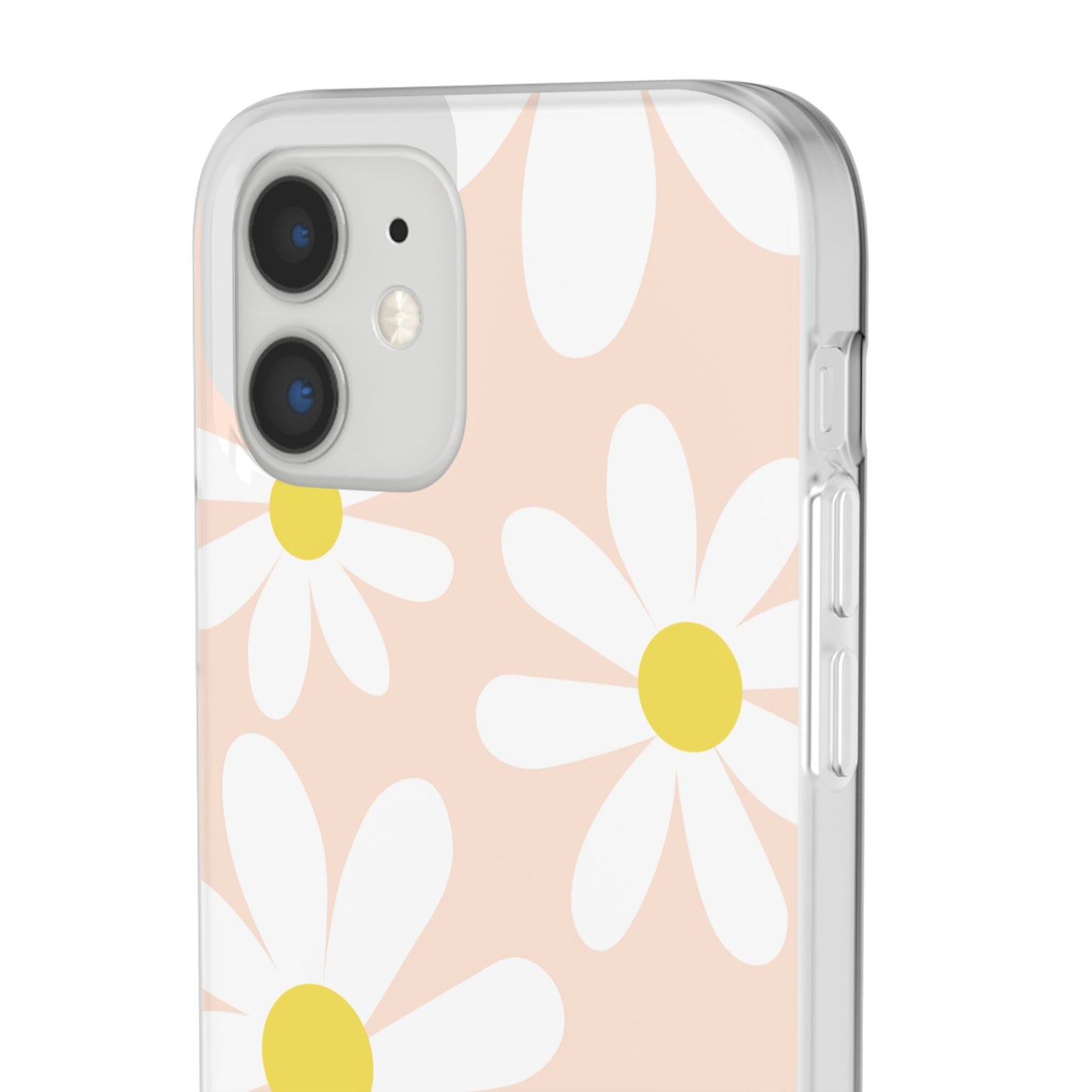 Phone Cases - Blush Daisy Pattern Flexi Cases