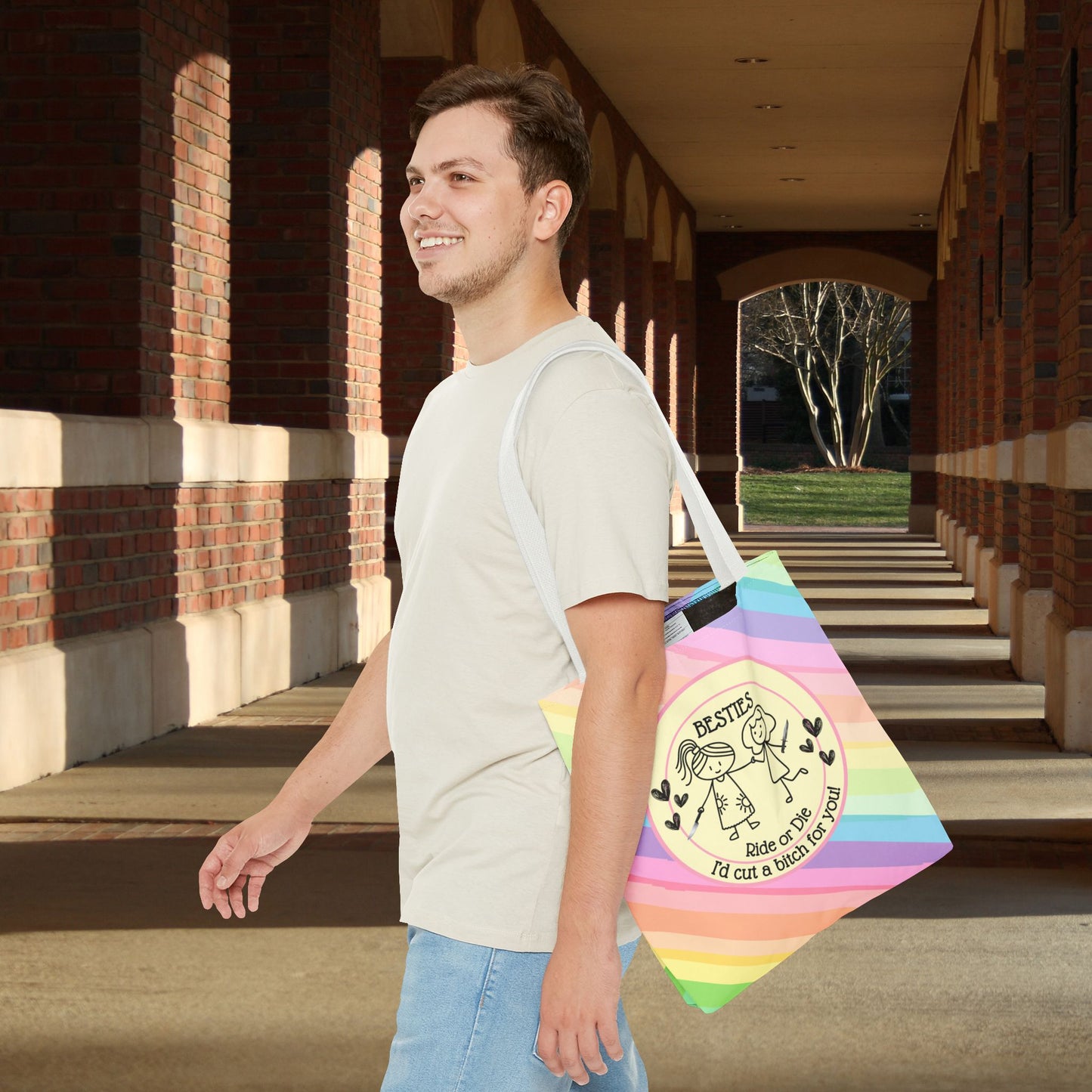 Besties “I’d Cut a Bitch for You” Tote – 3 sizes | Fierce, Fun & Full of Love