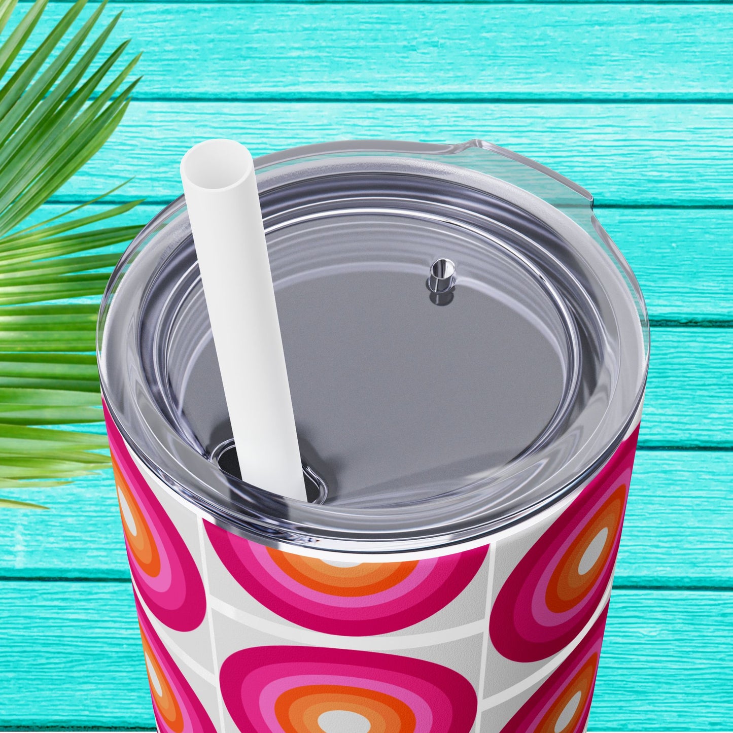 Vibrant. Versatile. Totally Sippable. – 20 oz Skinny Travel Tumbler with Straw