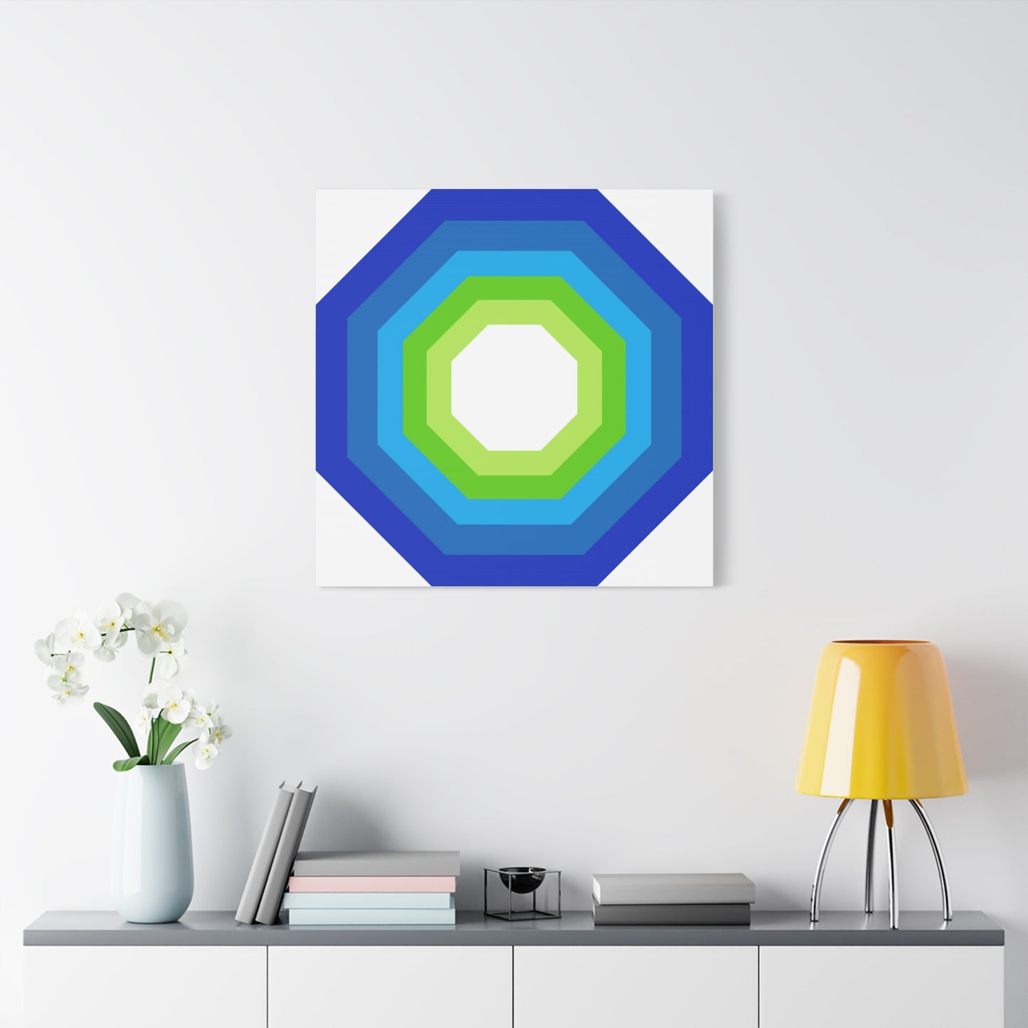 Modern Geometric Canvas Art | Bold Colors, Clean Lines, Creative Energy