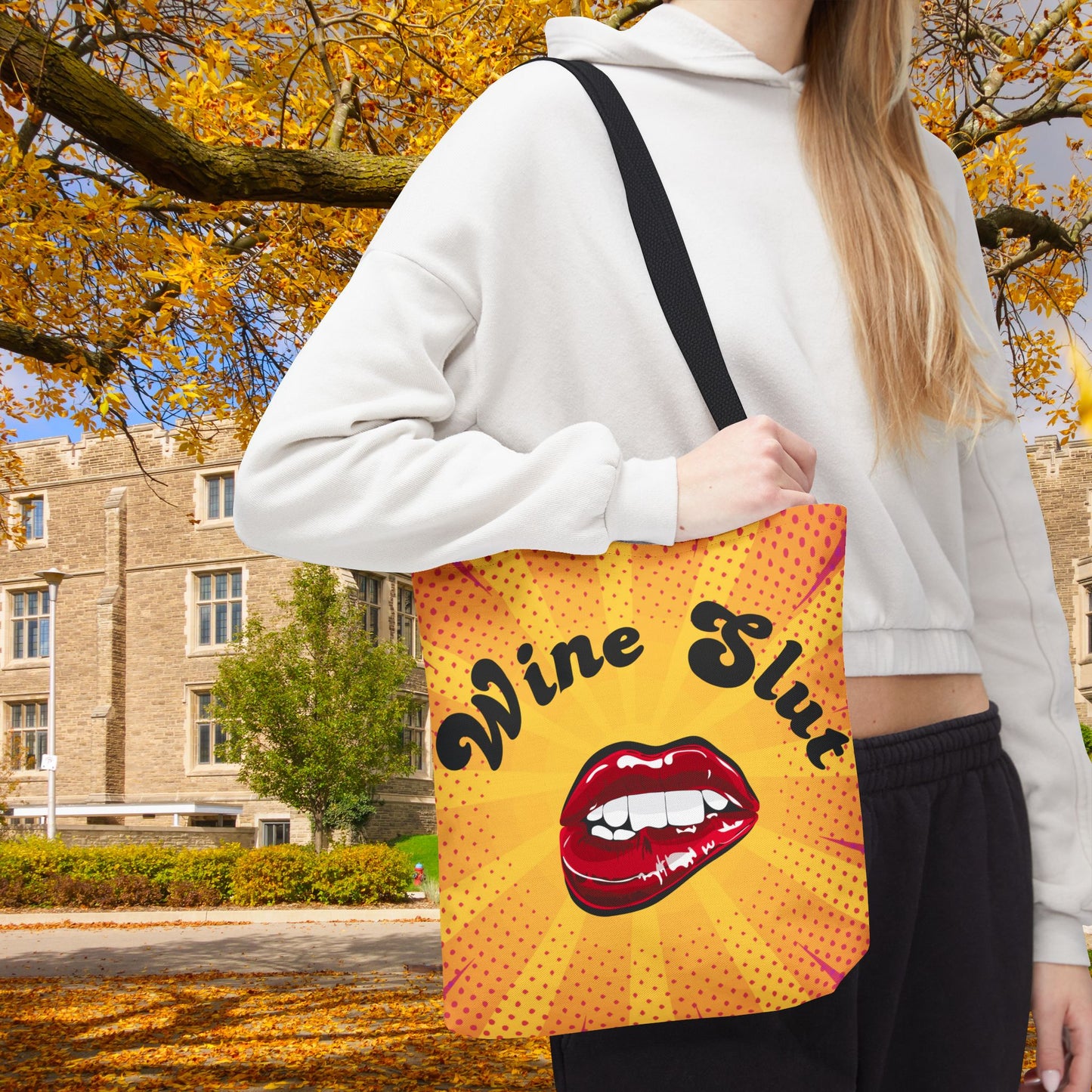 Wine Slut Tote Bag – 3 sizes | Pop Art Sass for the Bold & Thirsty