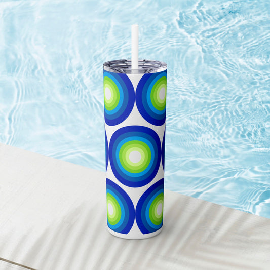 Vibrant. Versatile. Totally Sippable. – 20 oz Skinny Travel Tumbler with Straw
