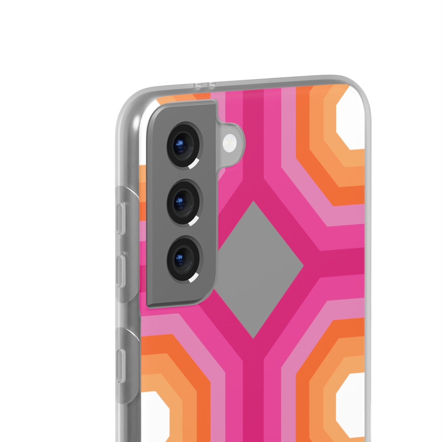 Stylish Geometric Phone Case, Flexible Phone Cover, Unique Modern Design, Perfect Gift, Trendy Accessory, Eco-Friendly Case