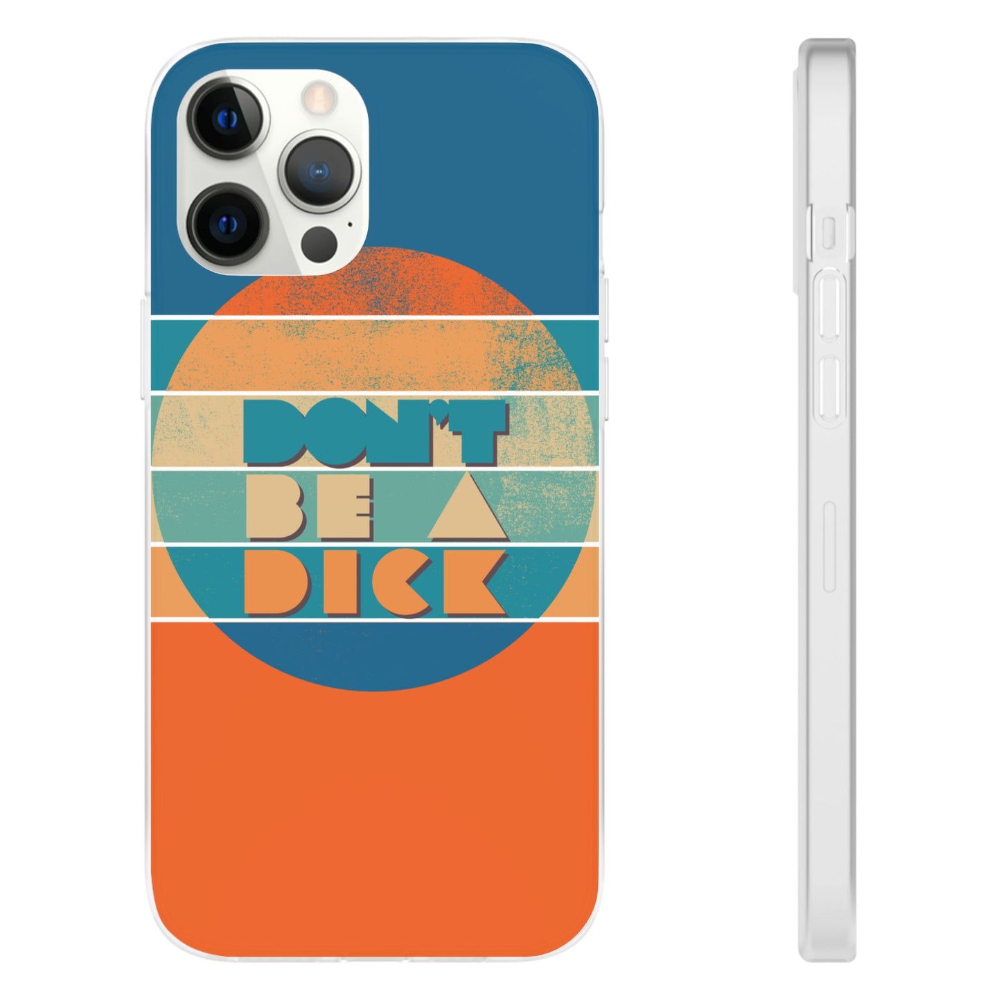 Phone Case - 'Don't Be a Dick' Retro 70s style