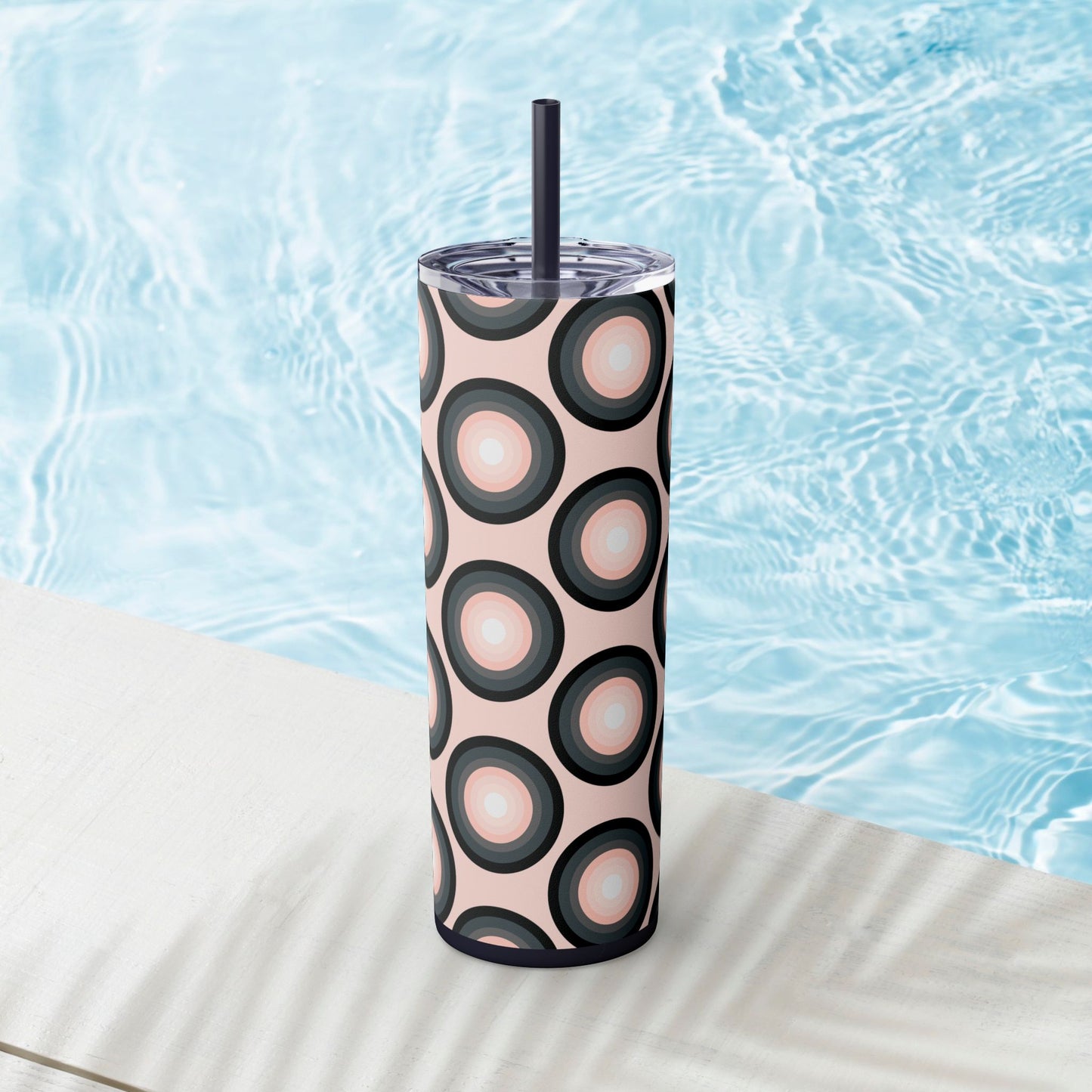 Vibrant. Versatile. Totally Sippable. – 20 oz Skinny Travel Tumbler with Straw