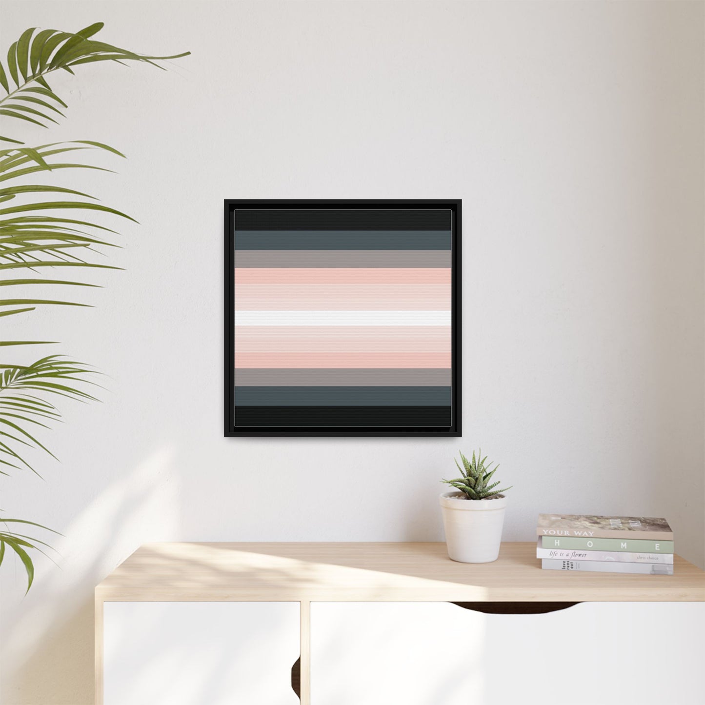Modern Framed Geometric Canvas Art | Bold Color Meets Clean Framing