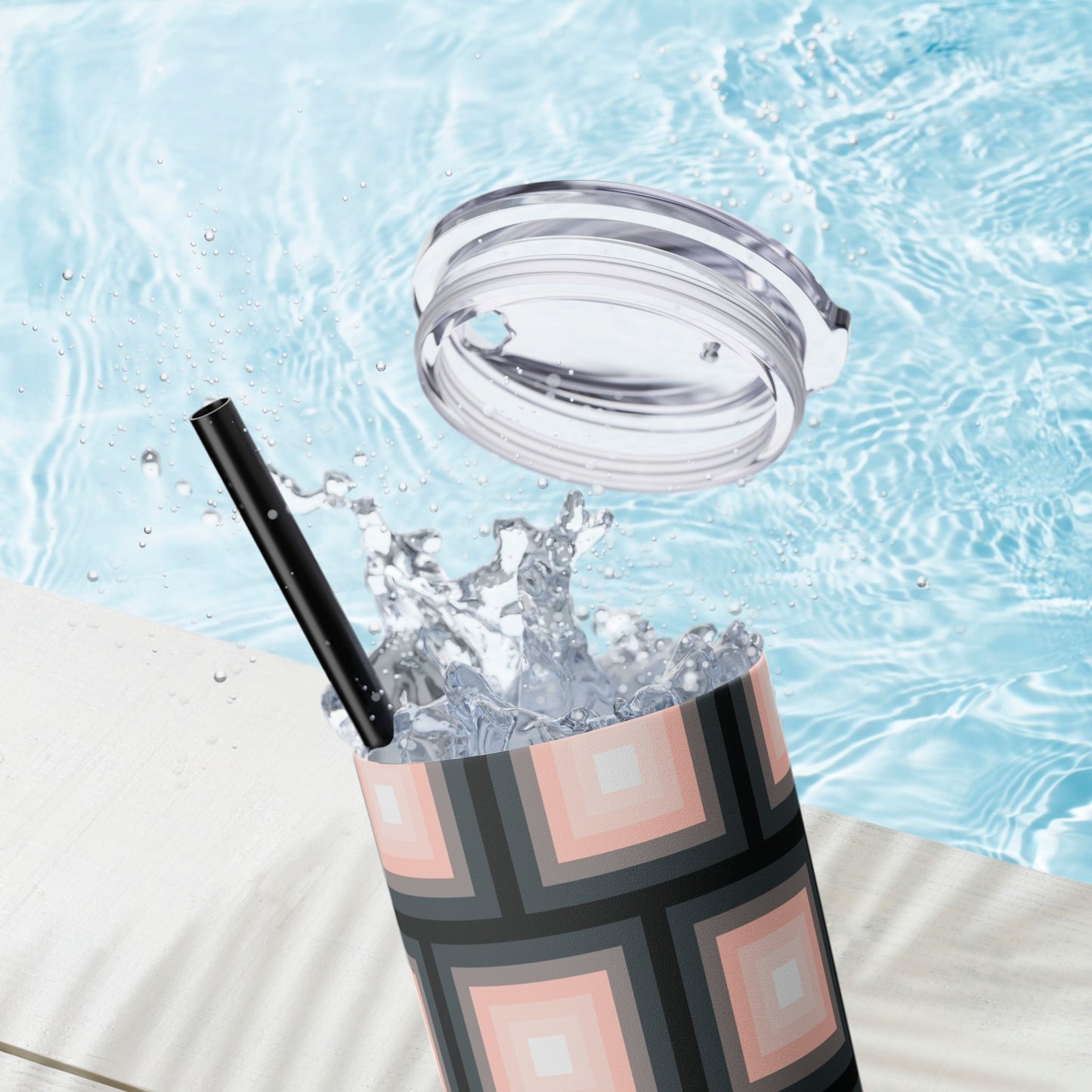 Vibrant. Versatile. Totally Sippable. – 20 oz Skinny Travel Tumbler with Straw