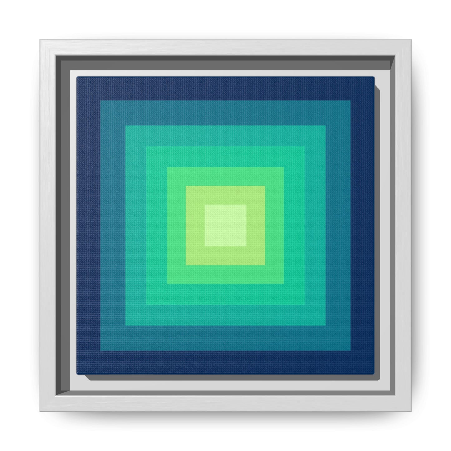 Modern Framed Geometric Canvas Art | Bold Color Meets Clean Framing