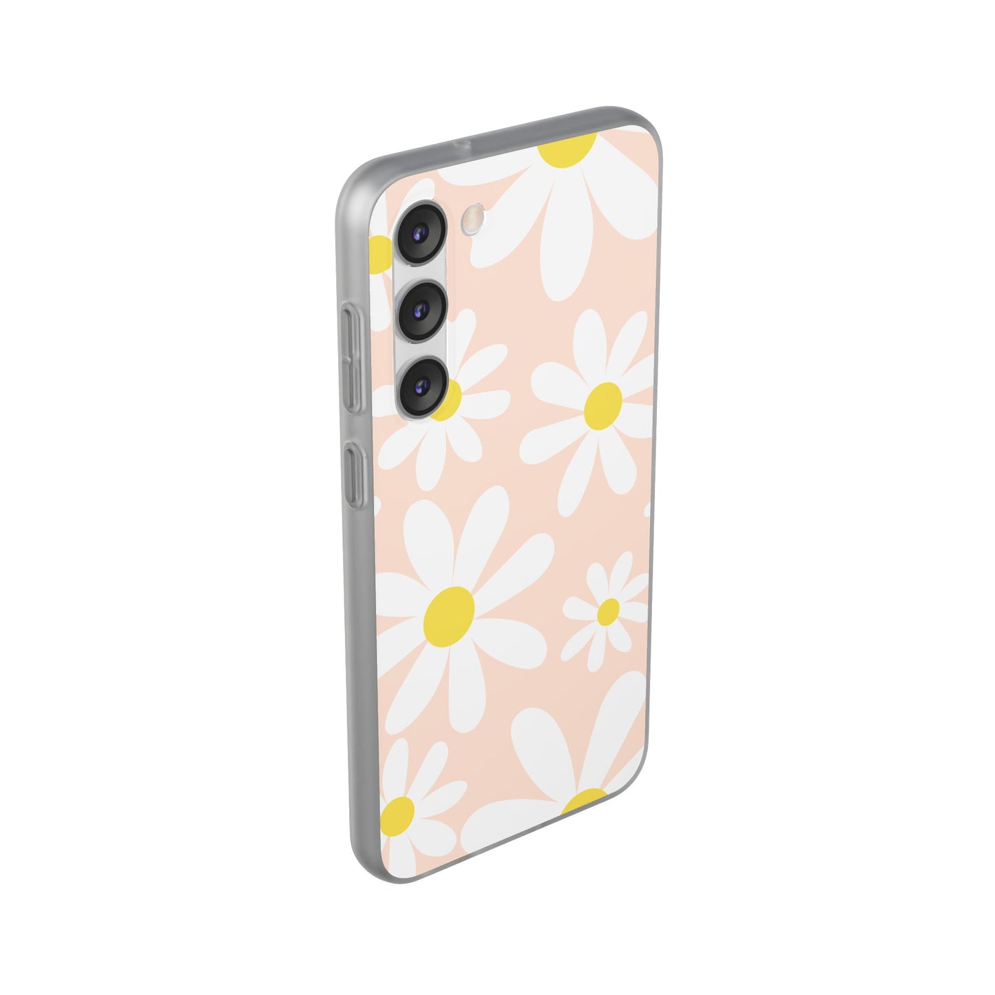 Phone Cases - Blush Daisy Pattern Flexi Cases