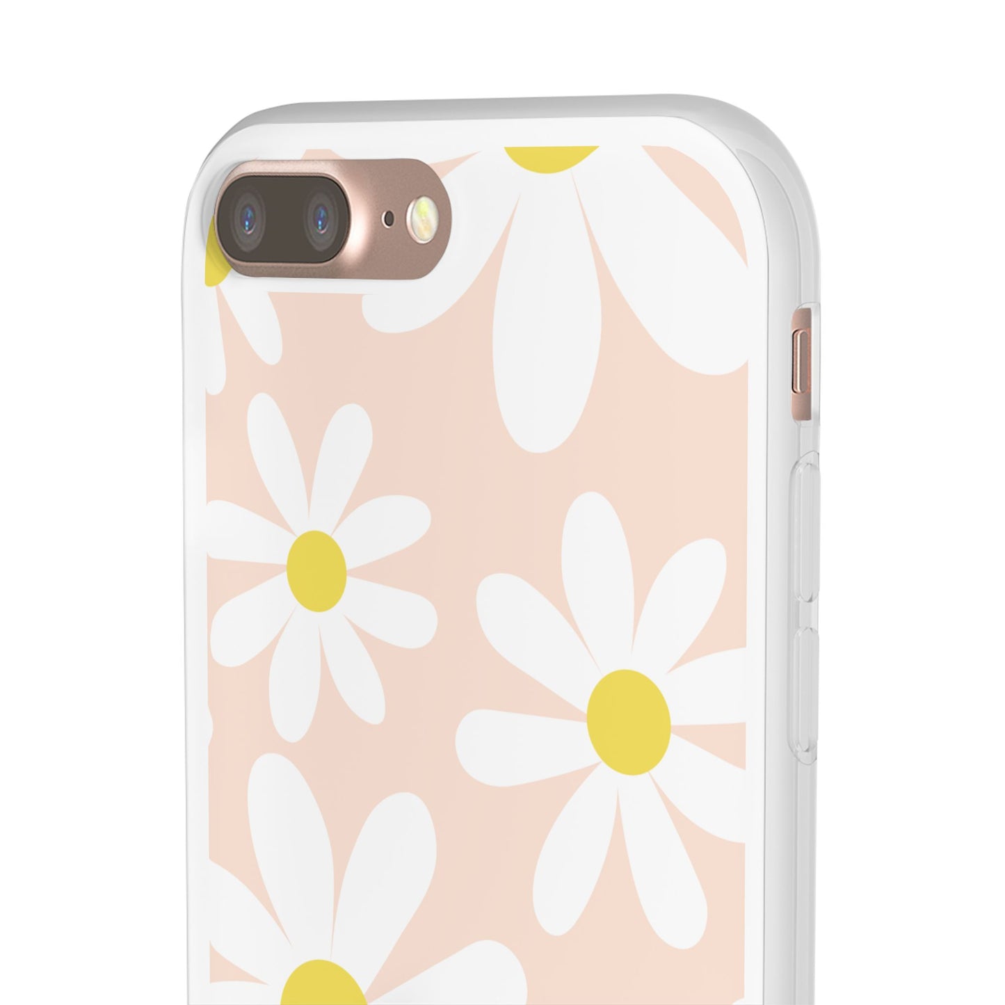 Phone Cases - Blush Daisy Pattern Flexi Cases