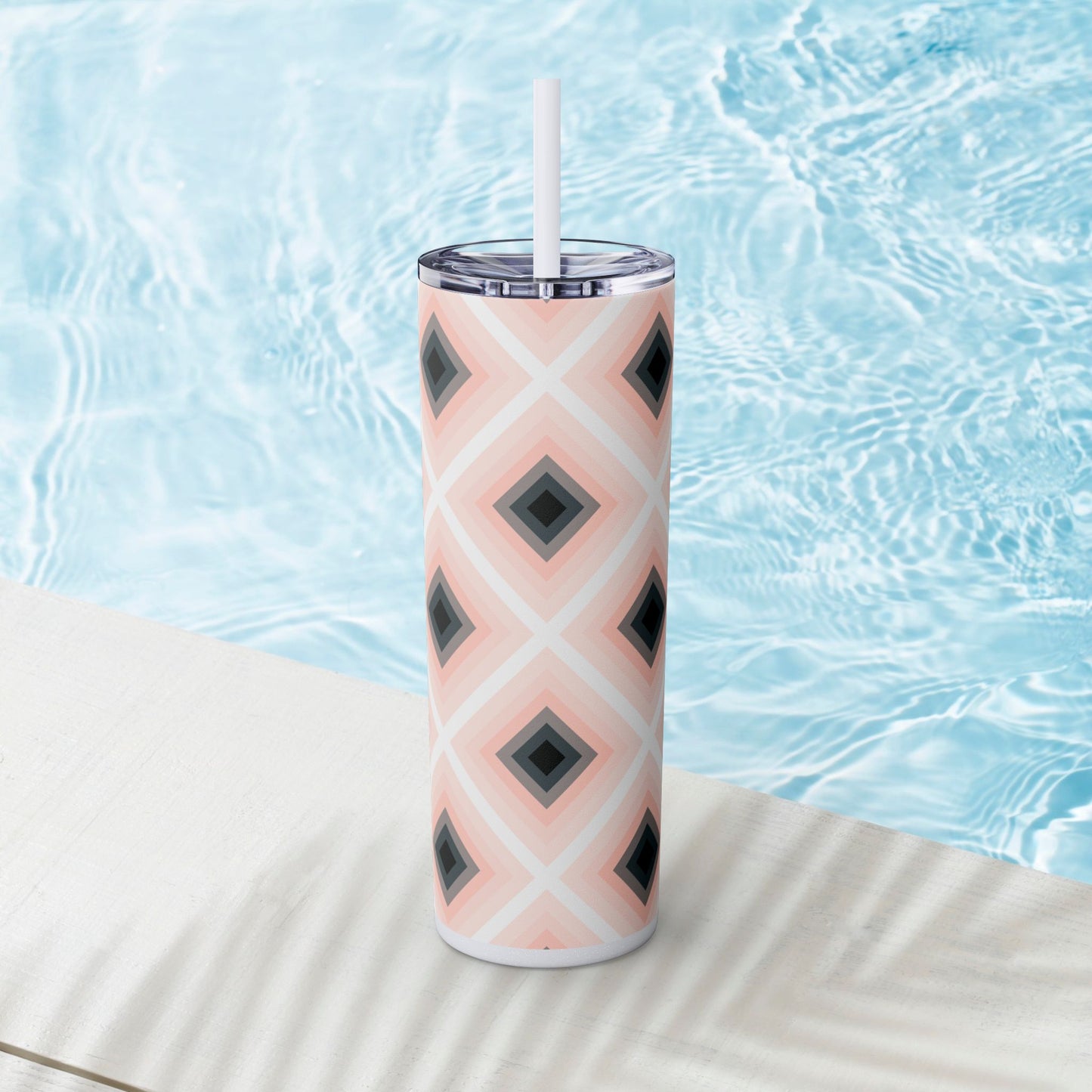 Vibrant. Versatile. Totally Sippable. – 20 oz Skinny Travel Tumbler with Straw