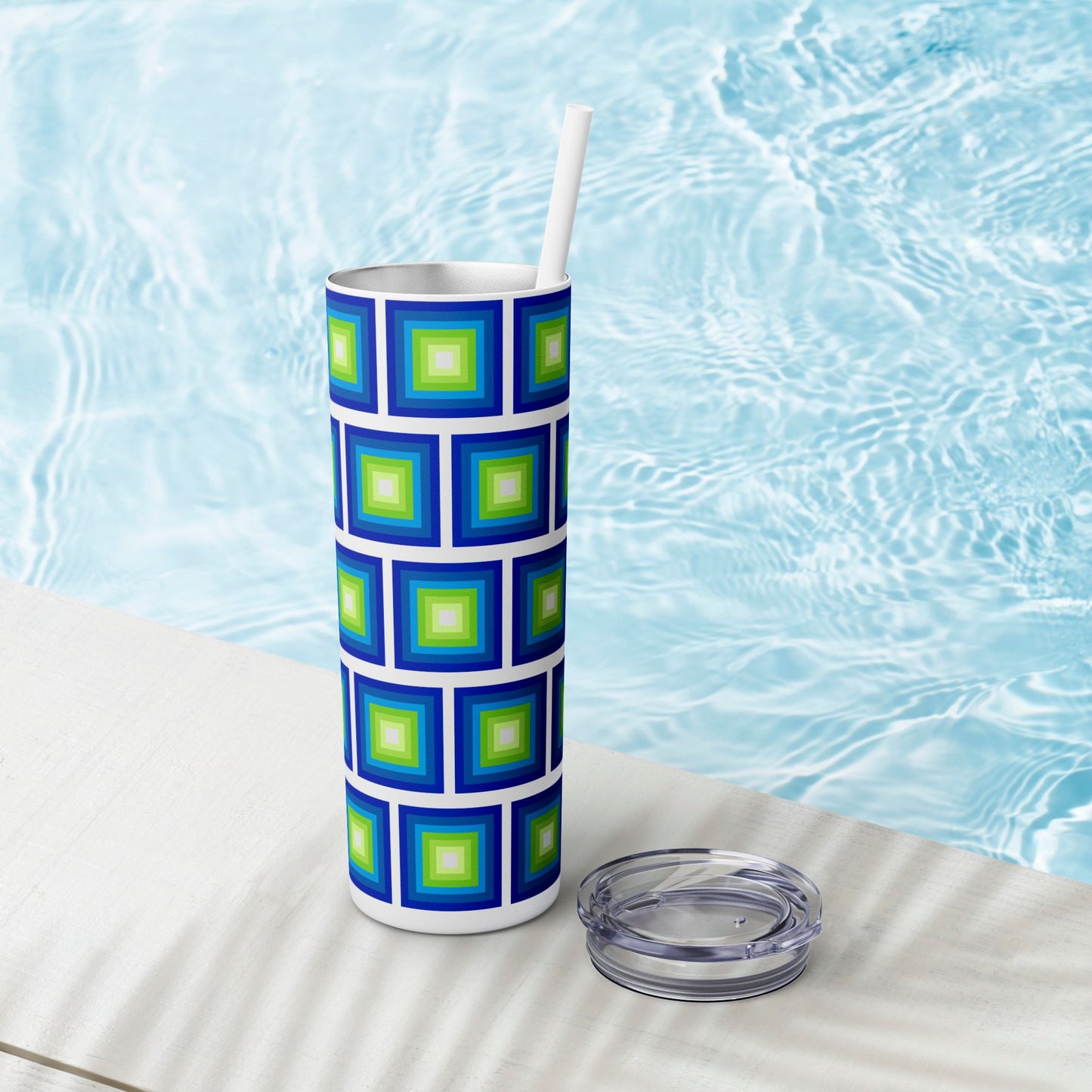 Vibrant. Versatile. Totally Sippable. – 20 oz Skinny Travel Tumbler with Straw