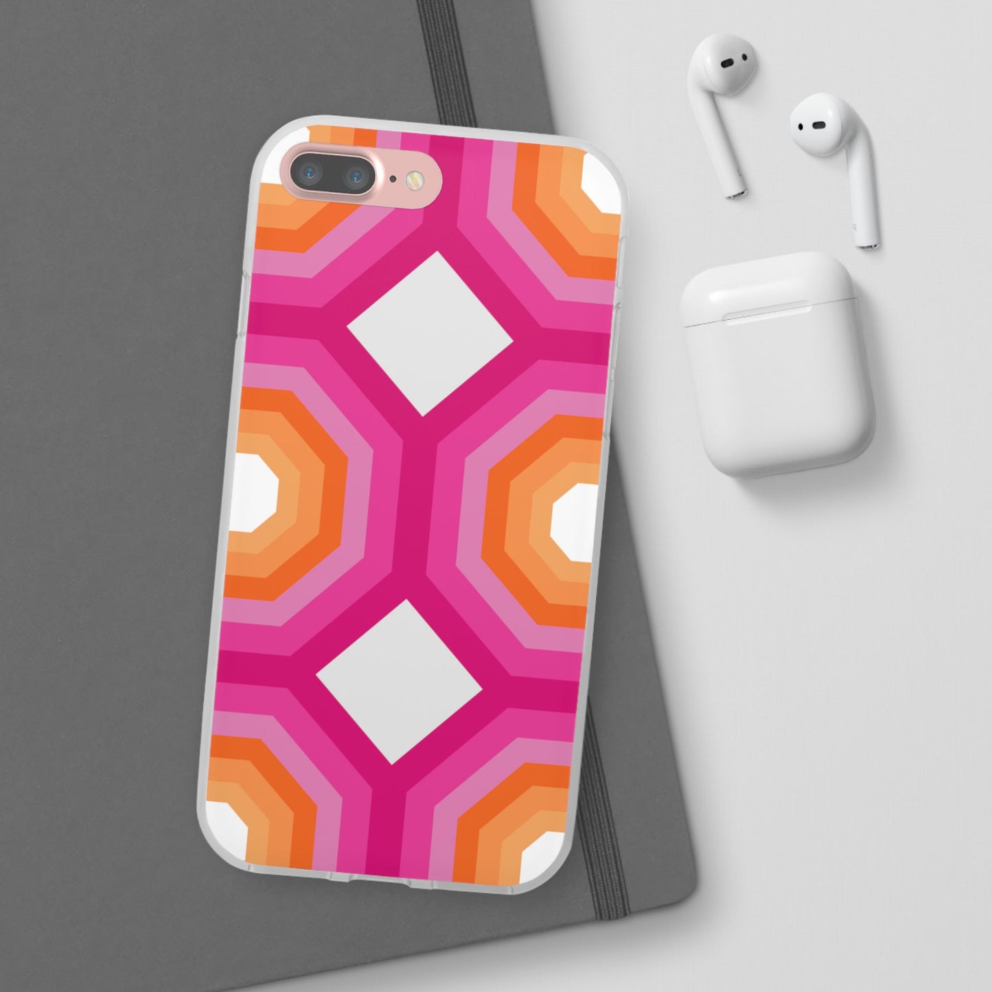 Stylish Geometric Phone Case, Flexible Phone Cover, Unique Modern Design, Perfect Gift, Trendy Accessory, Eco-Friendly Case