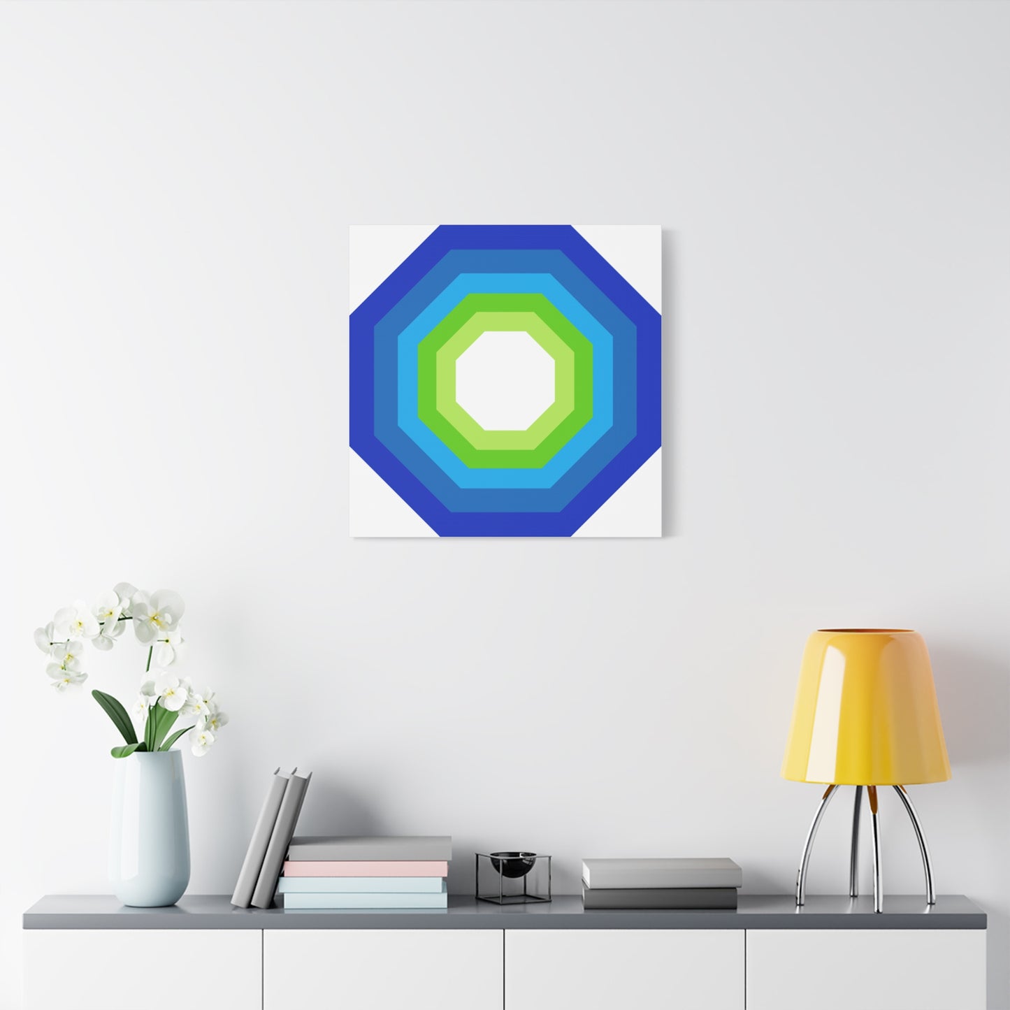 Modern Geometric Canvas Art | Bold Colors, Clean Lines, Creative Energy