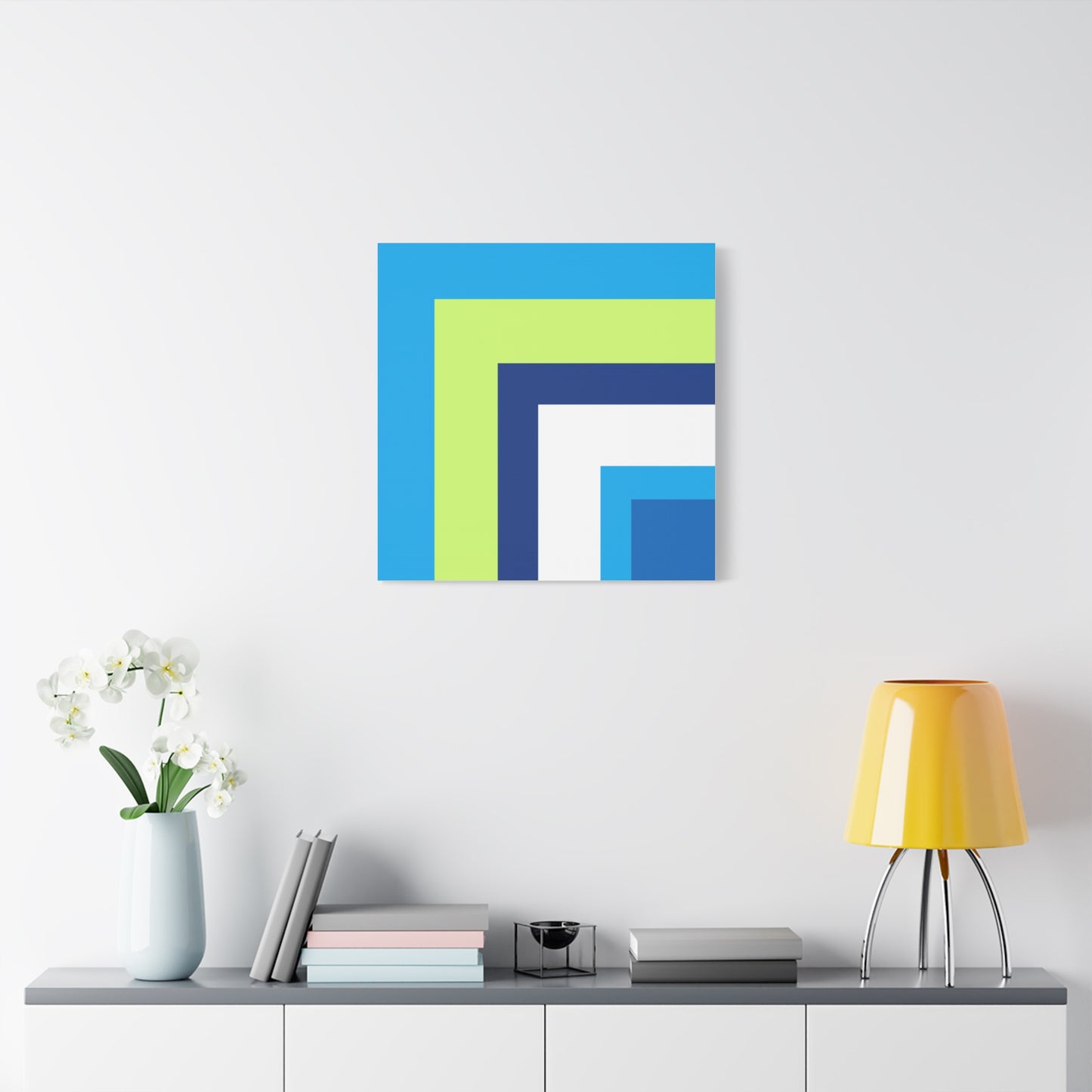 Modern Geometric Canvas Art | Bold Colors, Clean Lines, Creative Energy