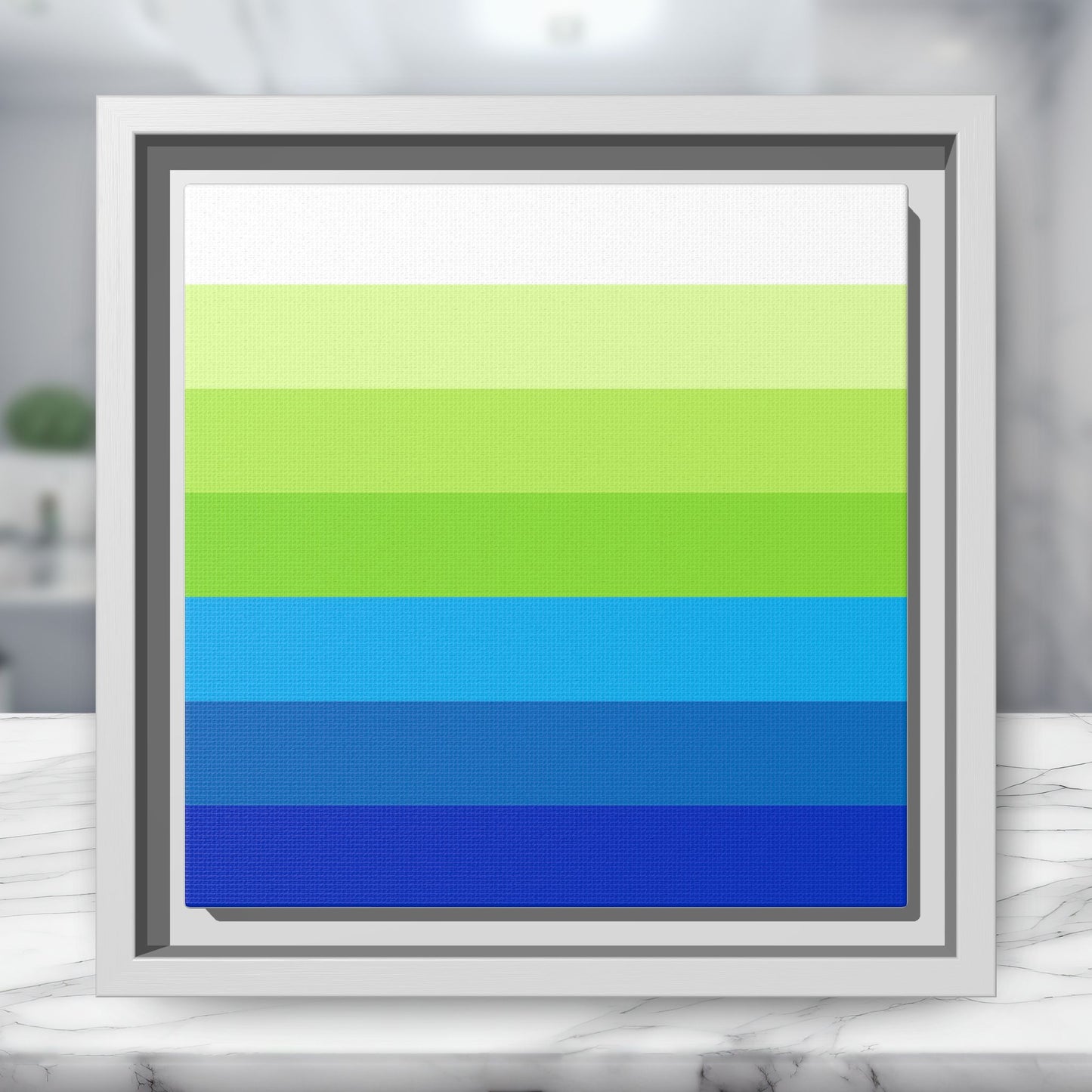 Modern Framed Geometric Canvas Art | Bold Color Meets Clean Framing