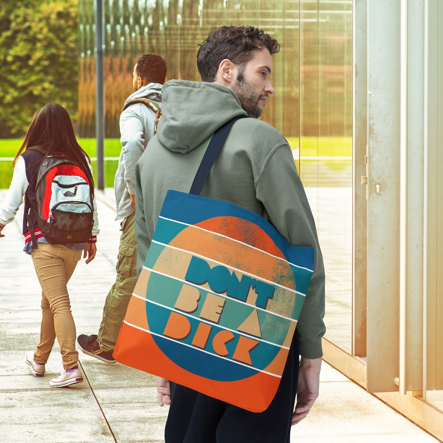 Don’t Be a Dick Tote Bag – 3 Sizes | A Friendly Reminder in Bold Retro Style