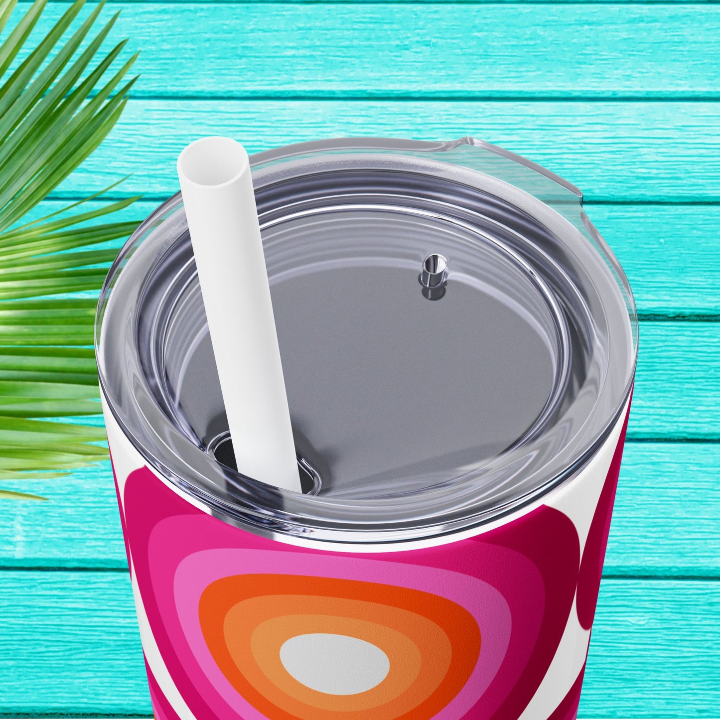 Vibrant. Versatile. Totally Sippable. – 20 oz Skinny Travel Tumbler with Straw